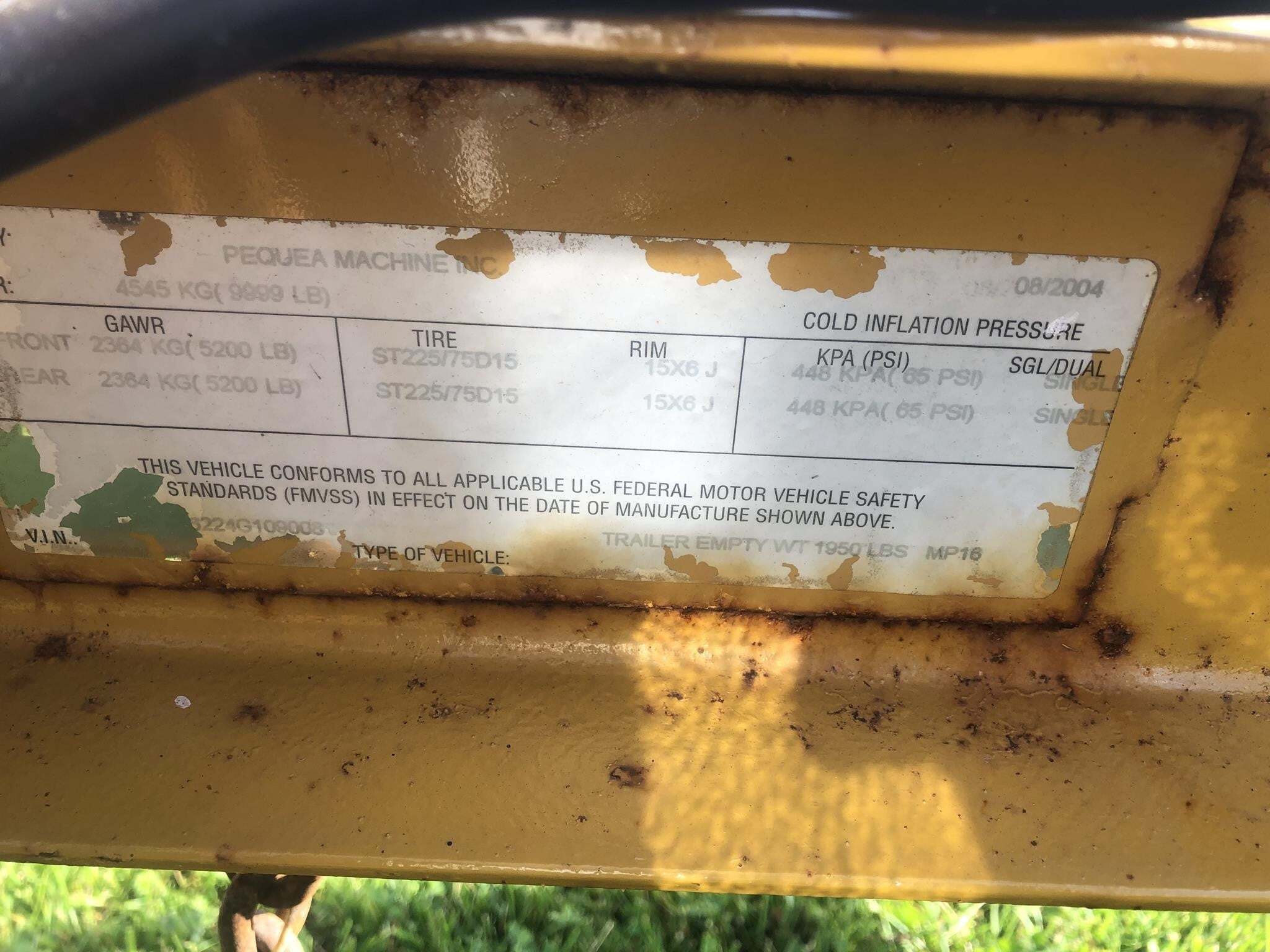 2005 Pequea MP16 Flatbed Trucks/Trailer