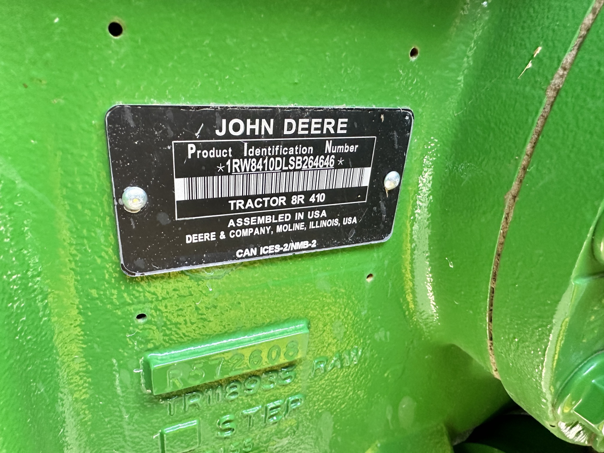 2025 John Deere 8R 410 Tractor