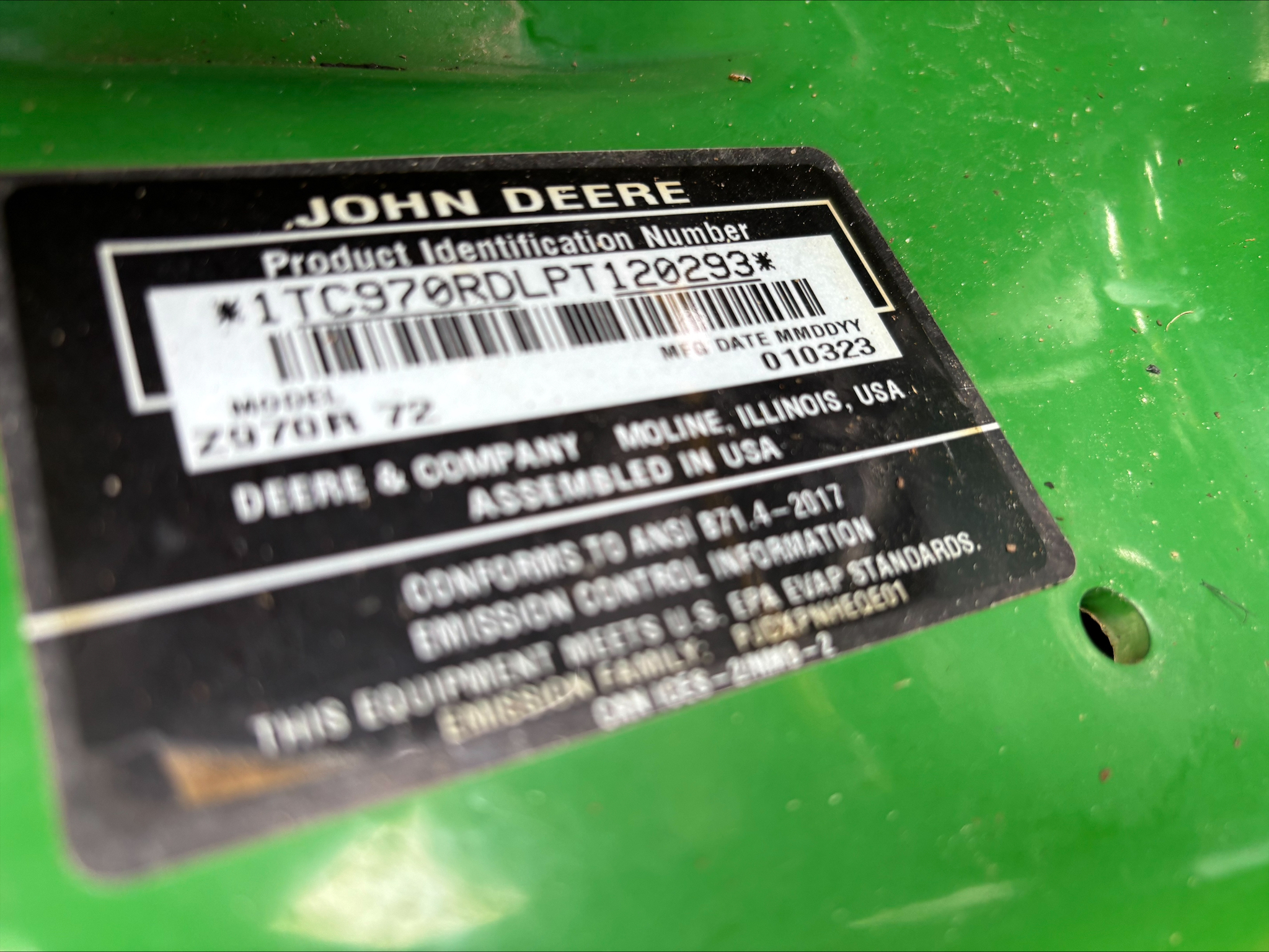 2023 John Deere Z970R Lawn Mower