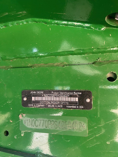 2025 John Deere CP770 Cotton Equipment