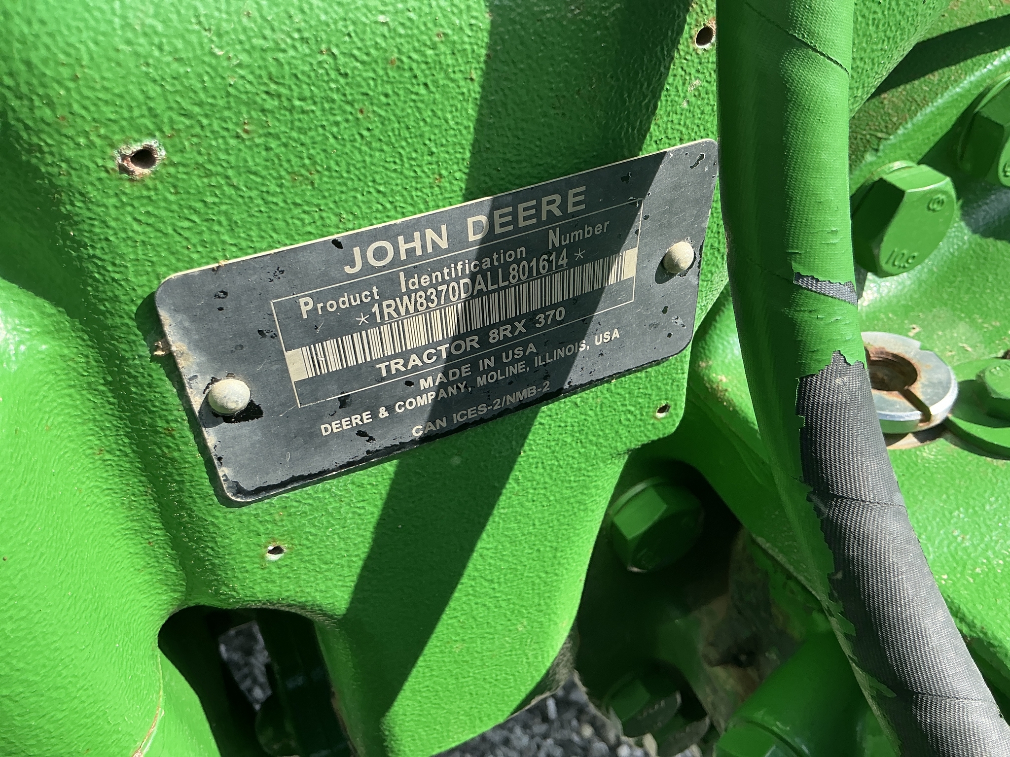 2020 John Deere 8RX 370 Tractor