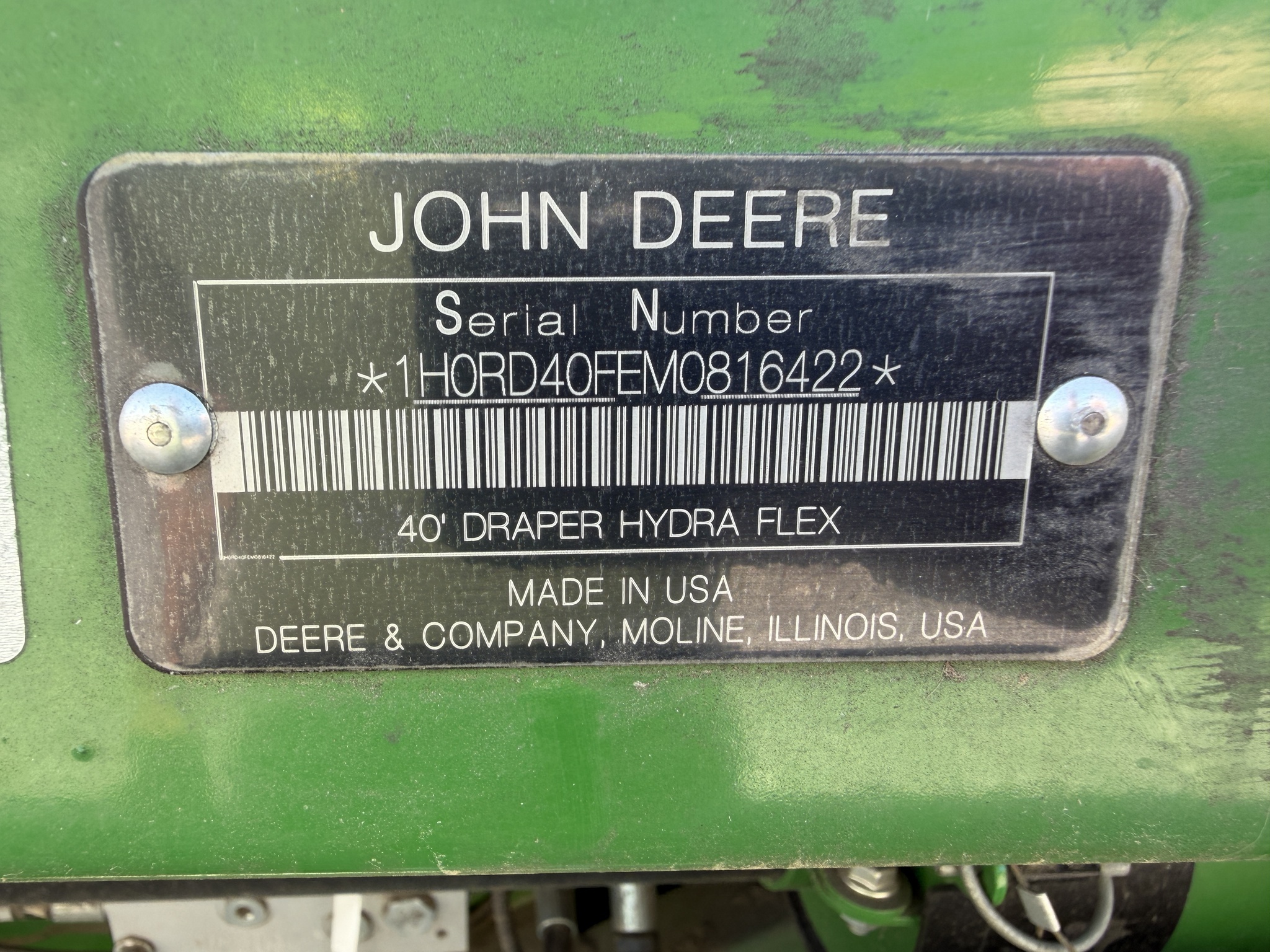 2021 John Deere RD40F Platform