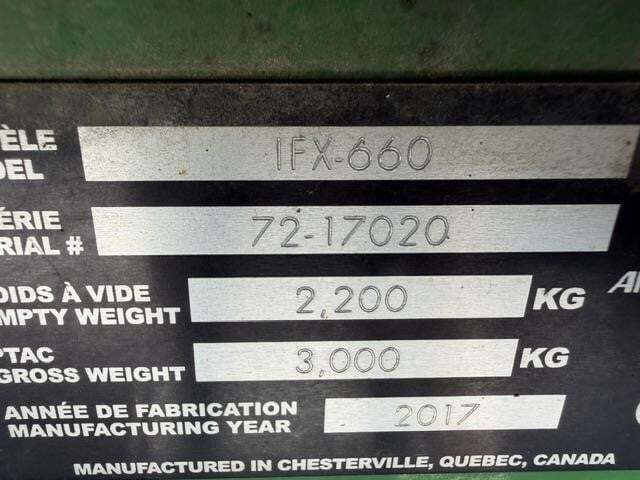  Anderson IFX660 Bale Wrapper