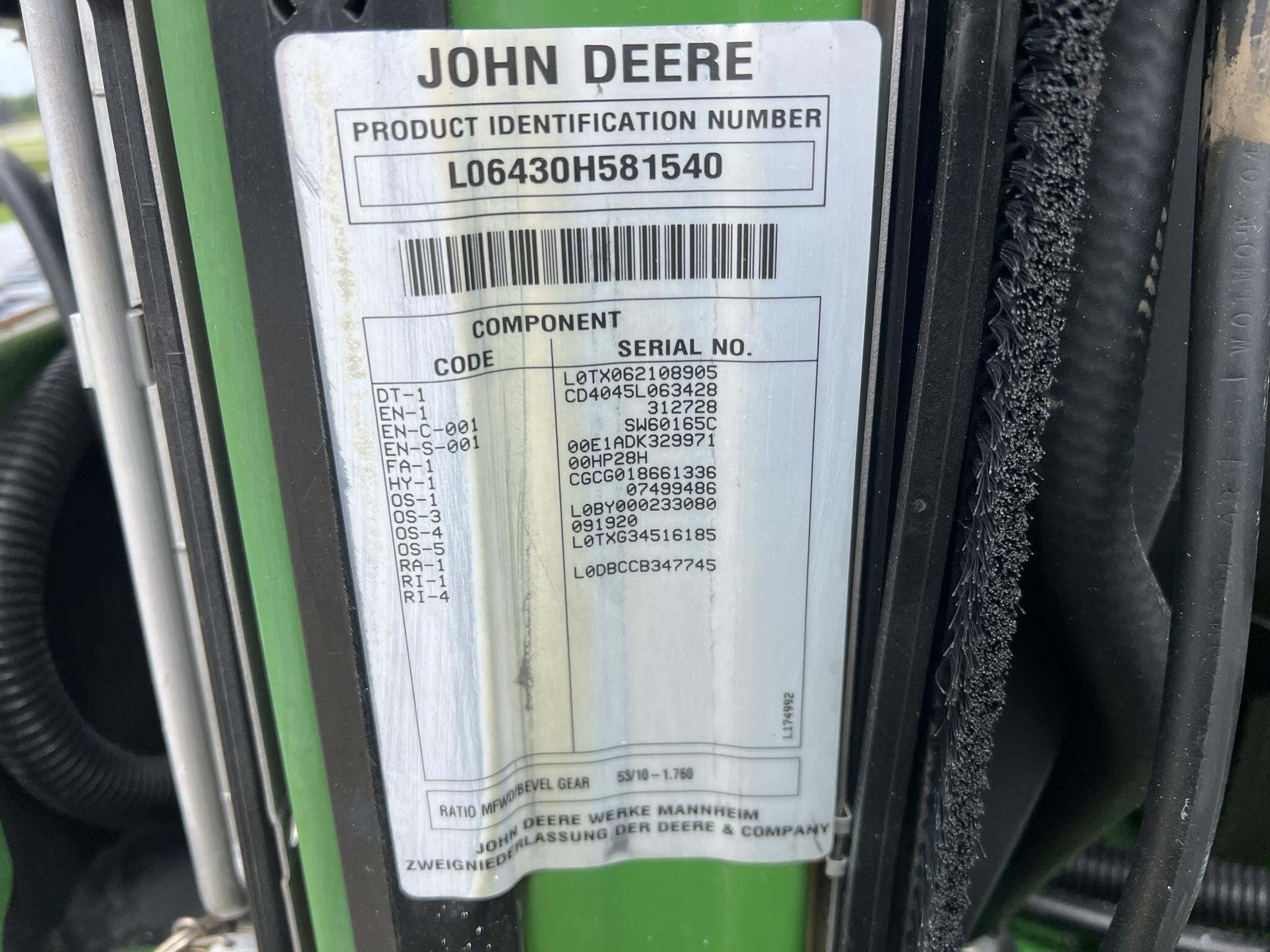 2008 John Deere 6430 Tractor