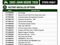 2005 John Deere 7820 Tractor