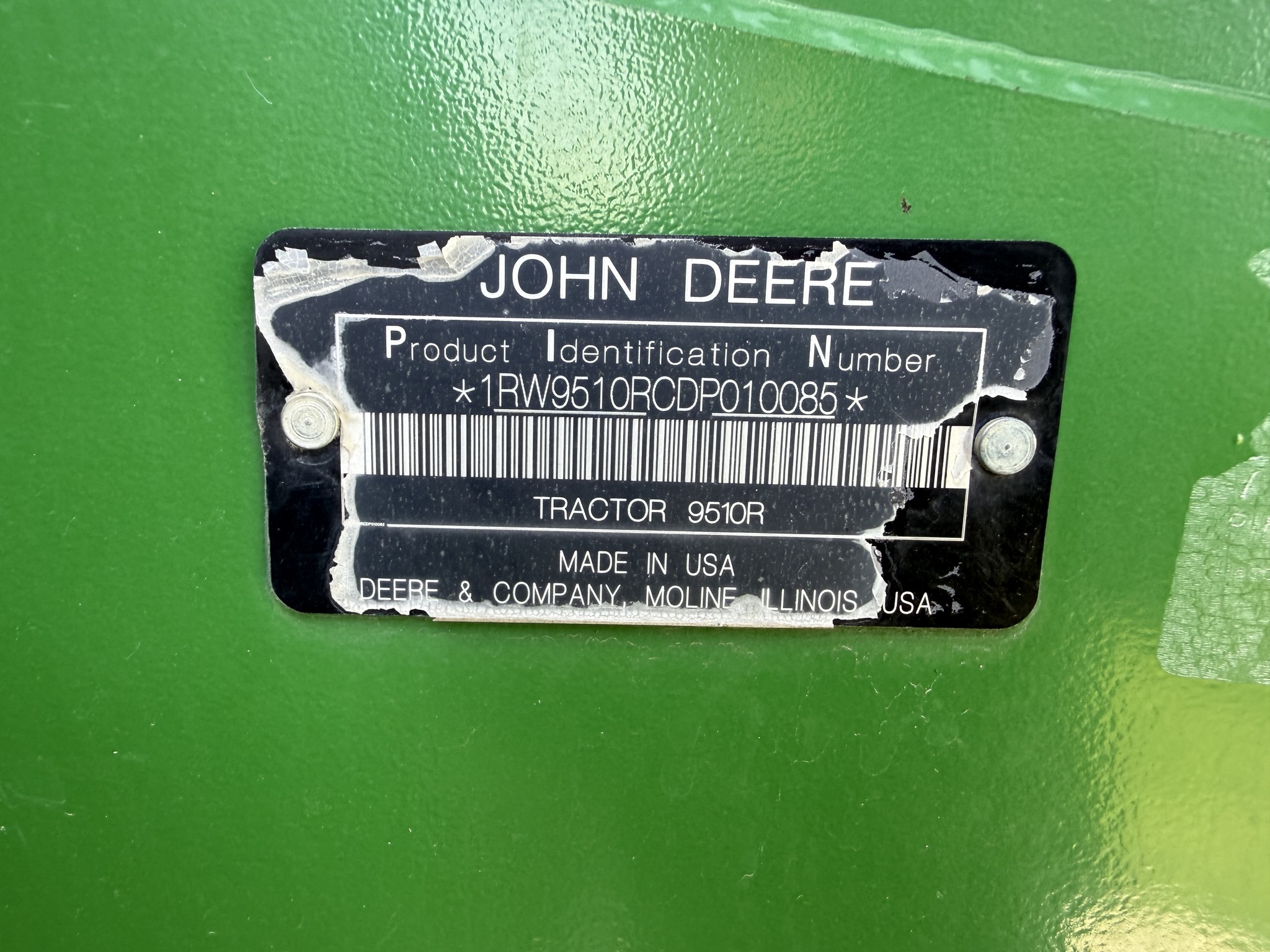 2014 John Deere 9510R Tractor