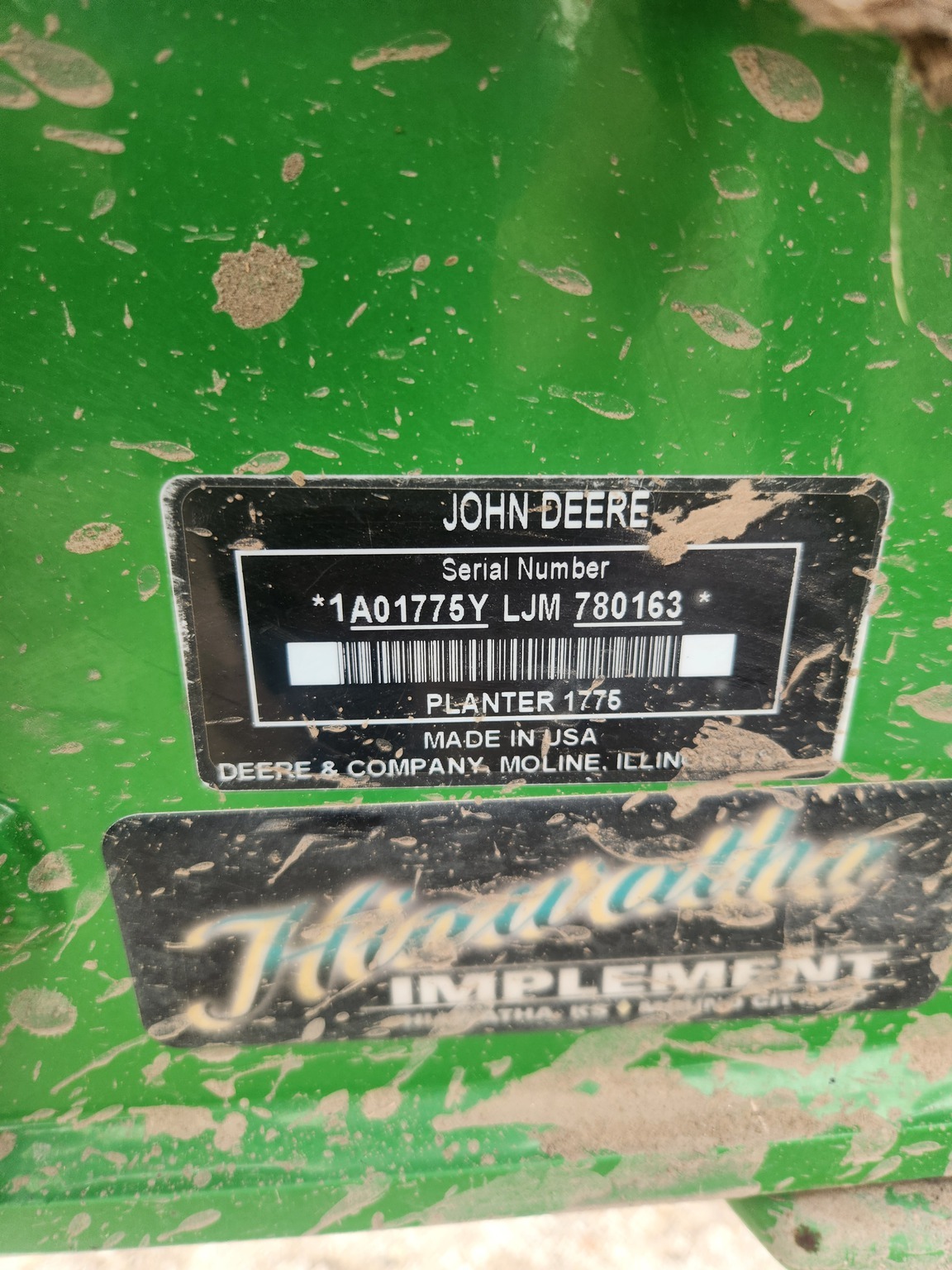 2019 John Deere 1775NT Planter