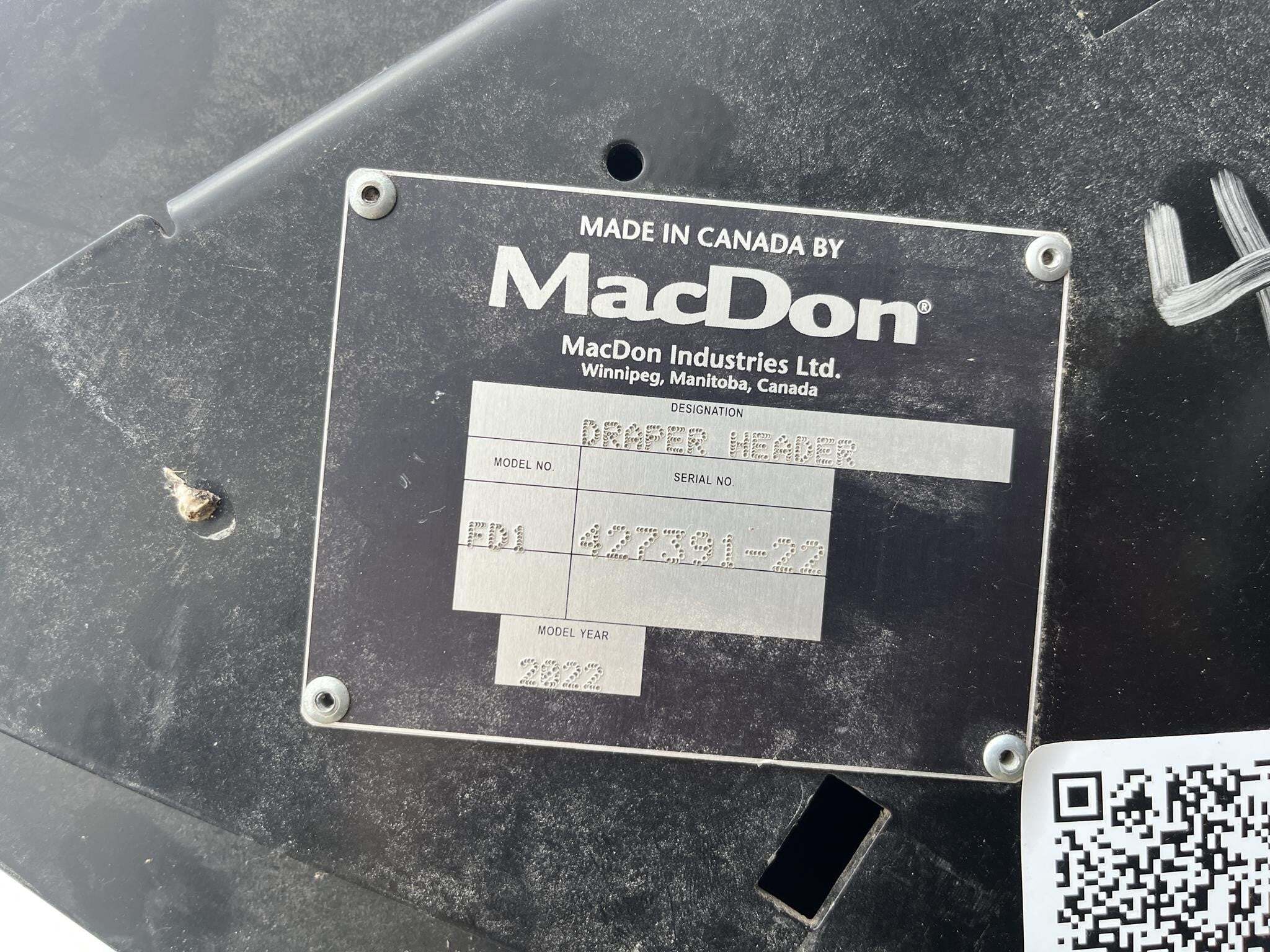 2022 MacDon FD145 Platform
