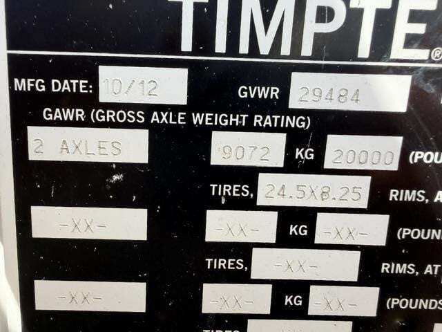 2013 Timpte Grain Trailer Grain Trailer