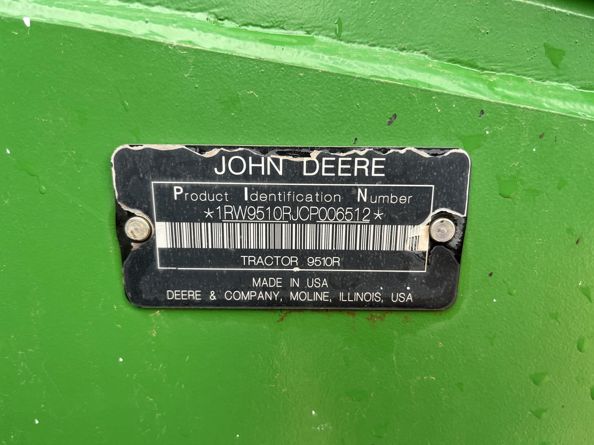 2013 John Deere 9510R Tractor