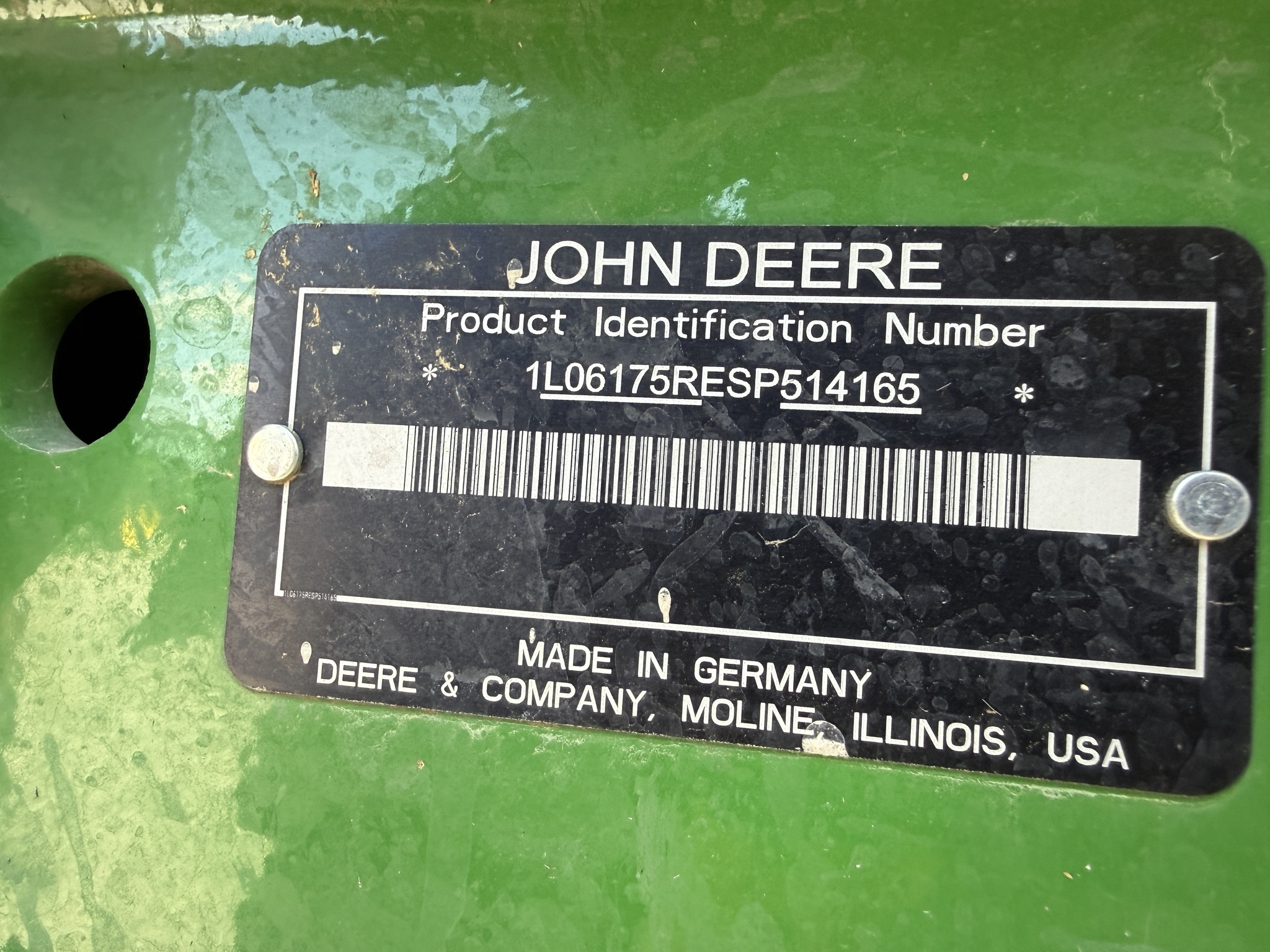2025 John Deere 6R 175 Tractor