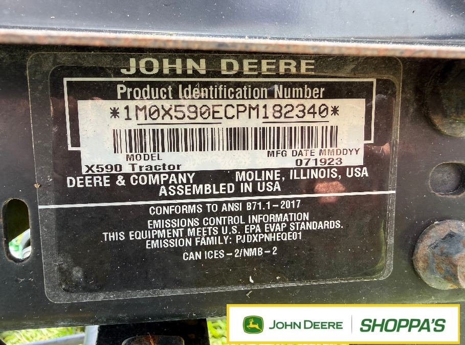 2023 John Deere X590 Lawn Mower