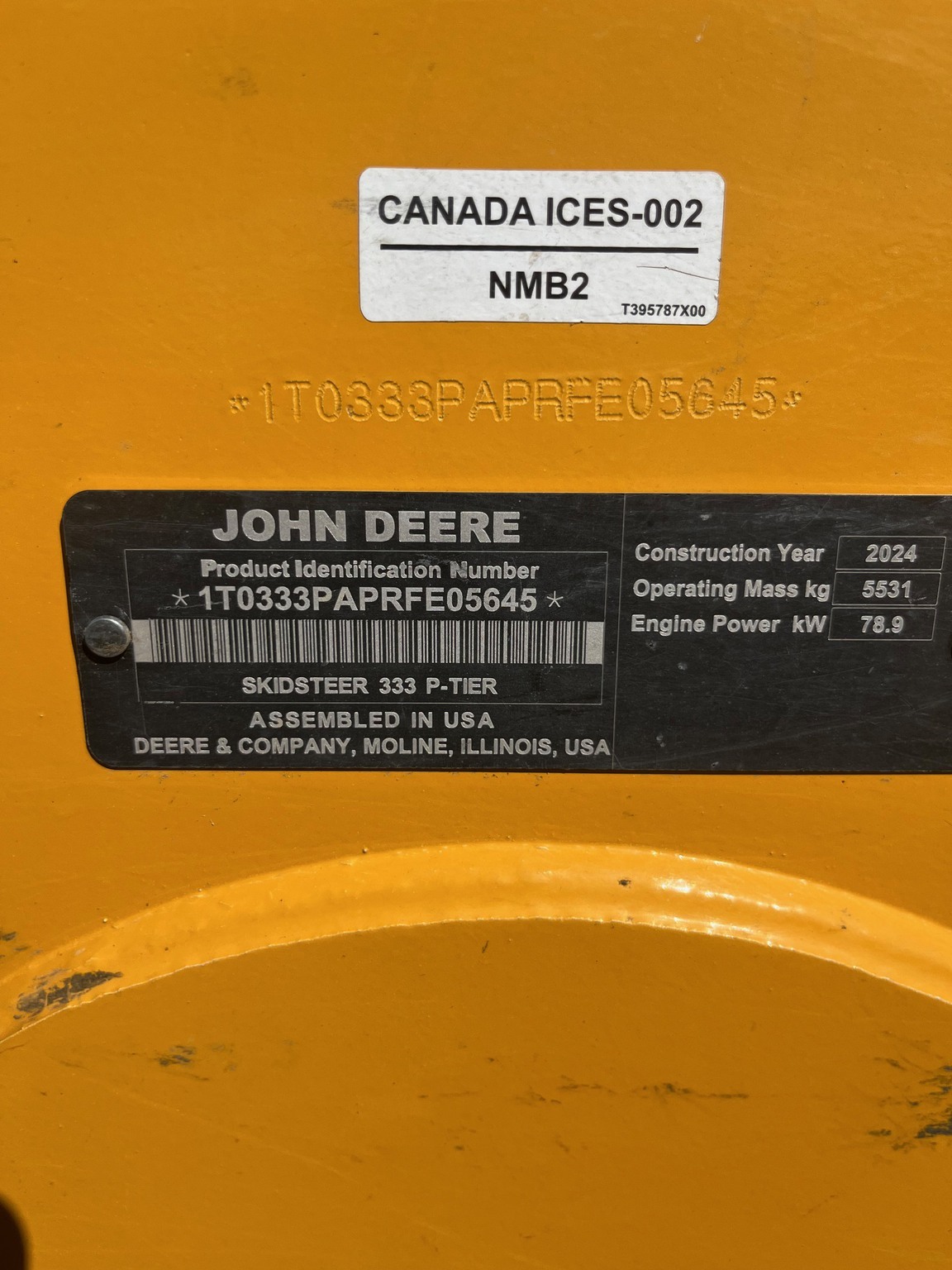 2024 John Deere 333 P Skid Steer