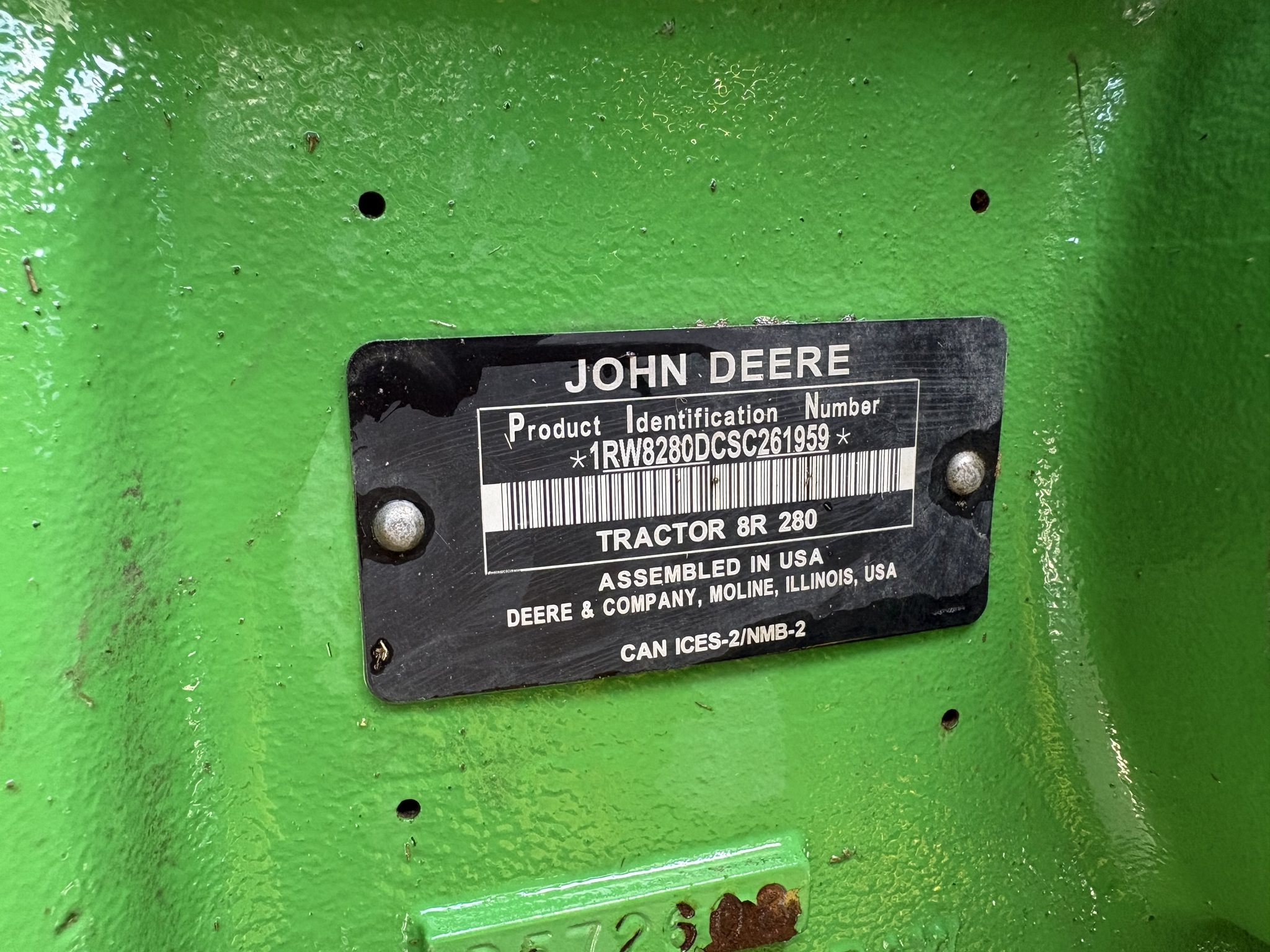 2025 John Deere 8R 280 Tractor