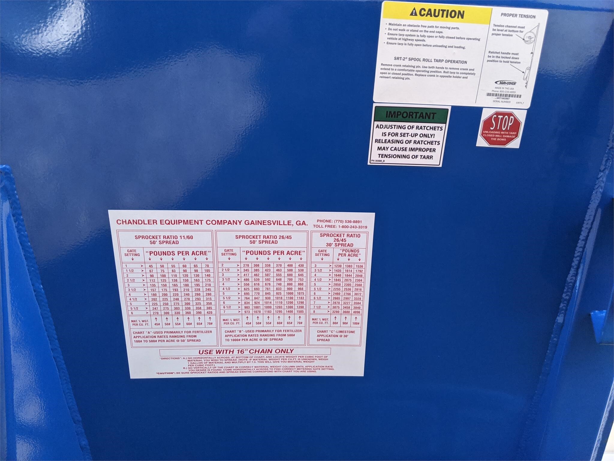 2026 Chandler 20PTT-FT Pull-Type Fertilizer Spreader