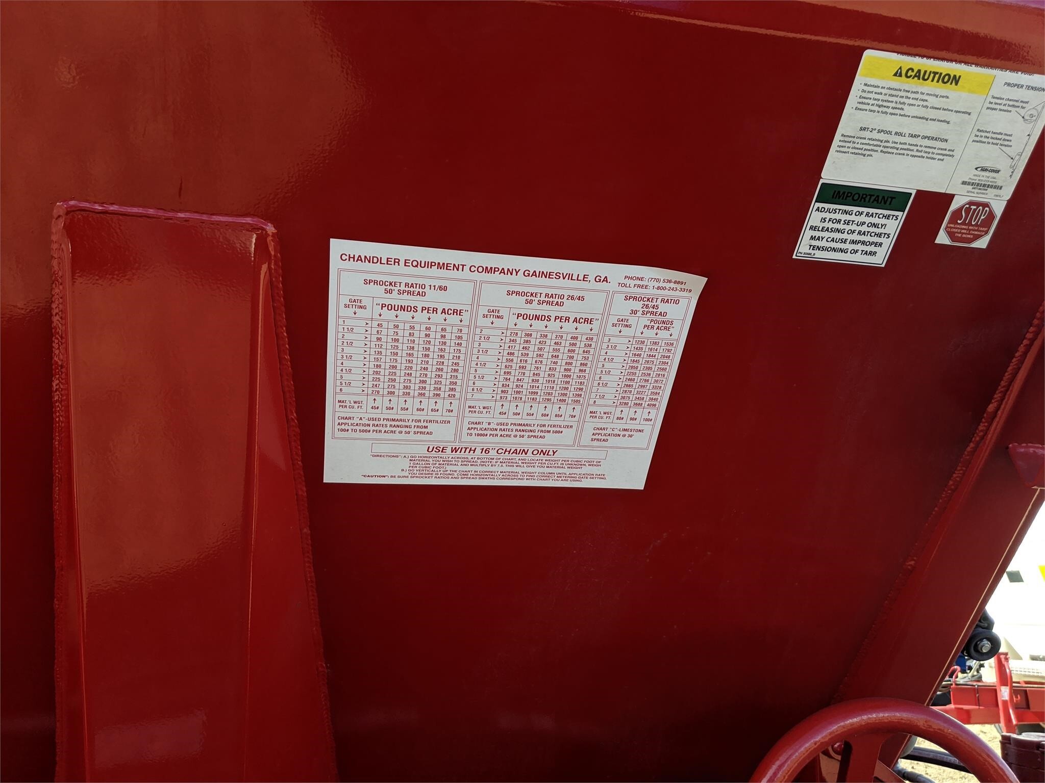 2026 Chandler 20PTT-FT Pull-Type Fertilizer Spreader