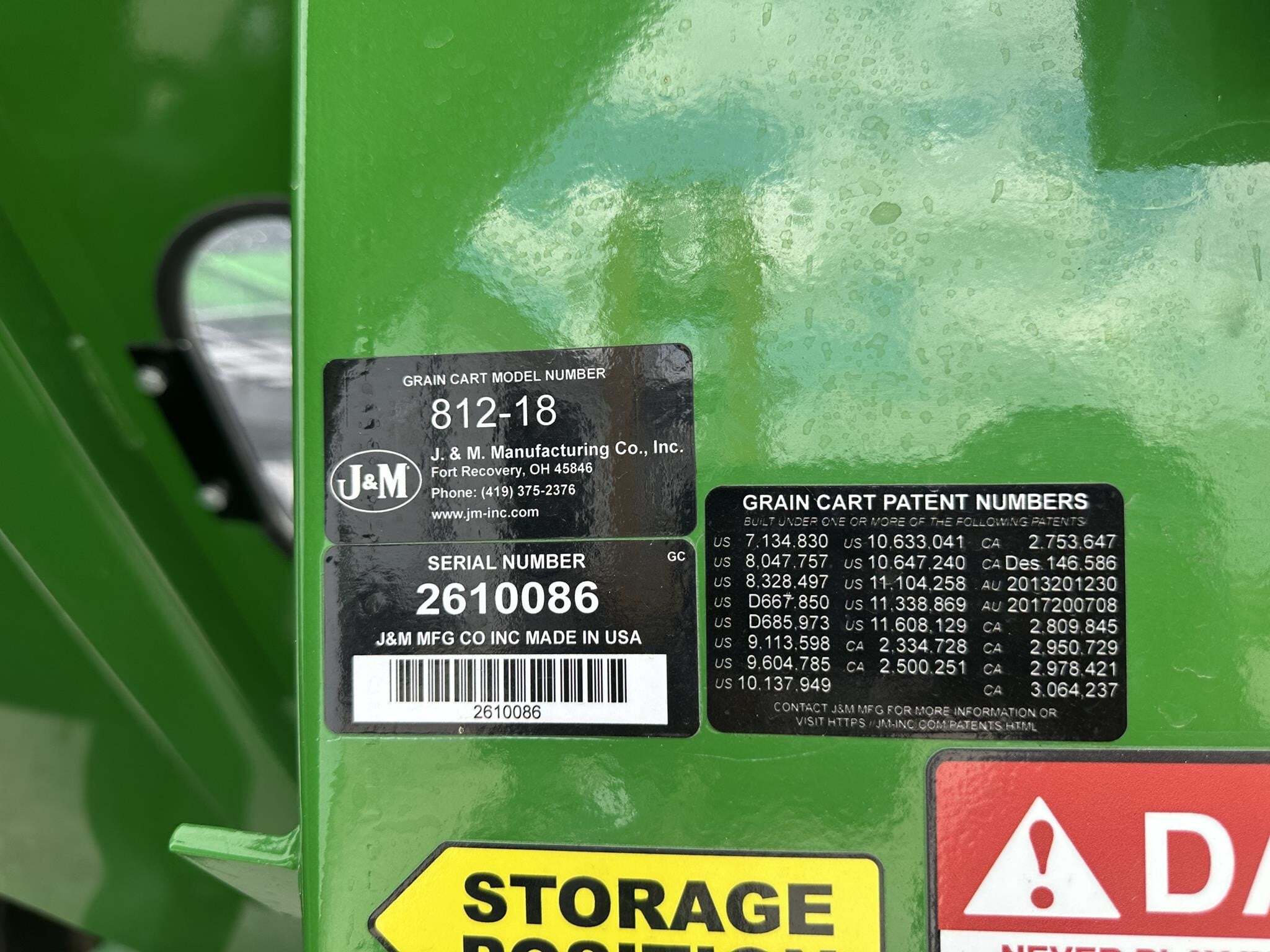 2026 J&M 812-18 Grain Cart