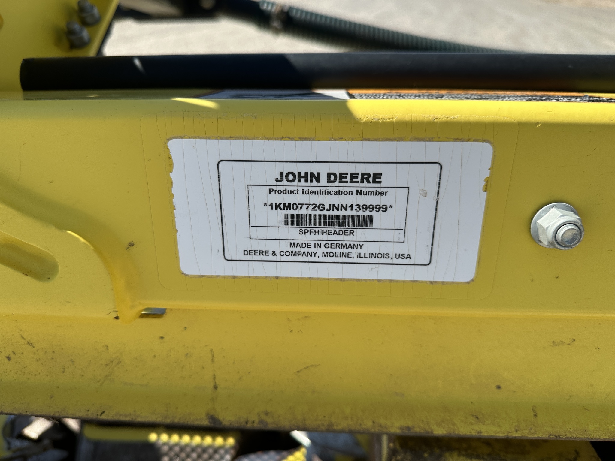 2022 John Deere 772 Corn Head