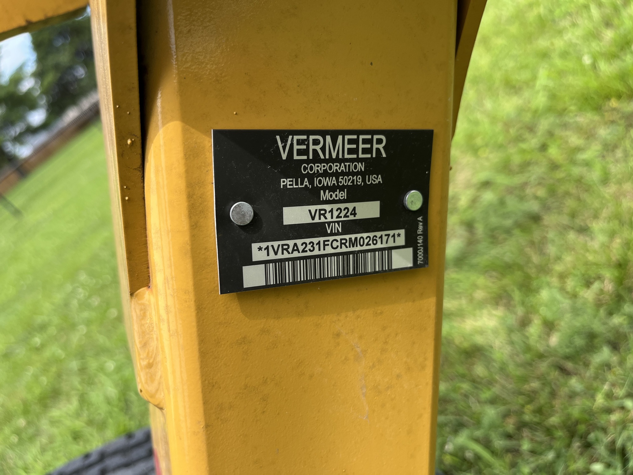 2024 Vermeer VR1224 Rake
