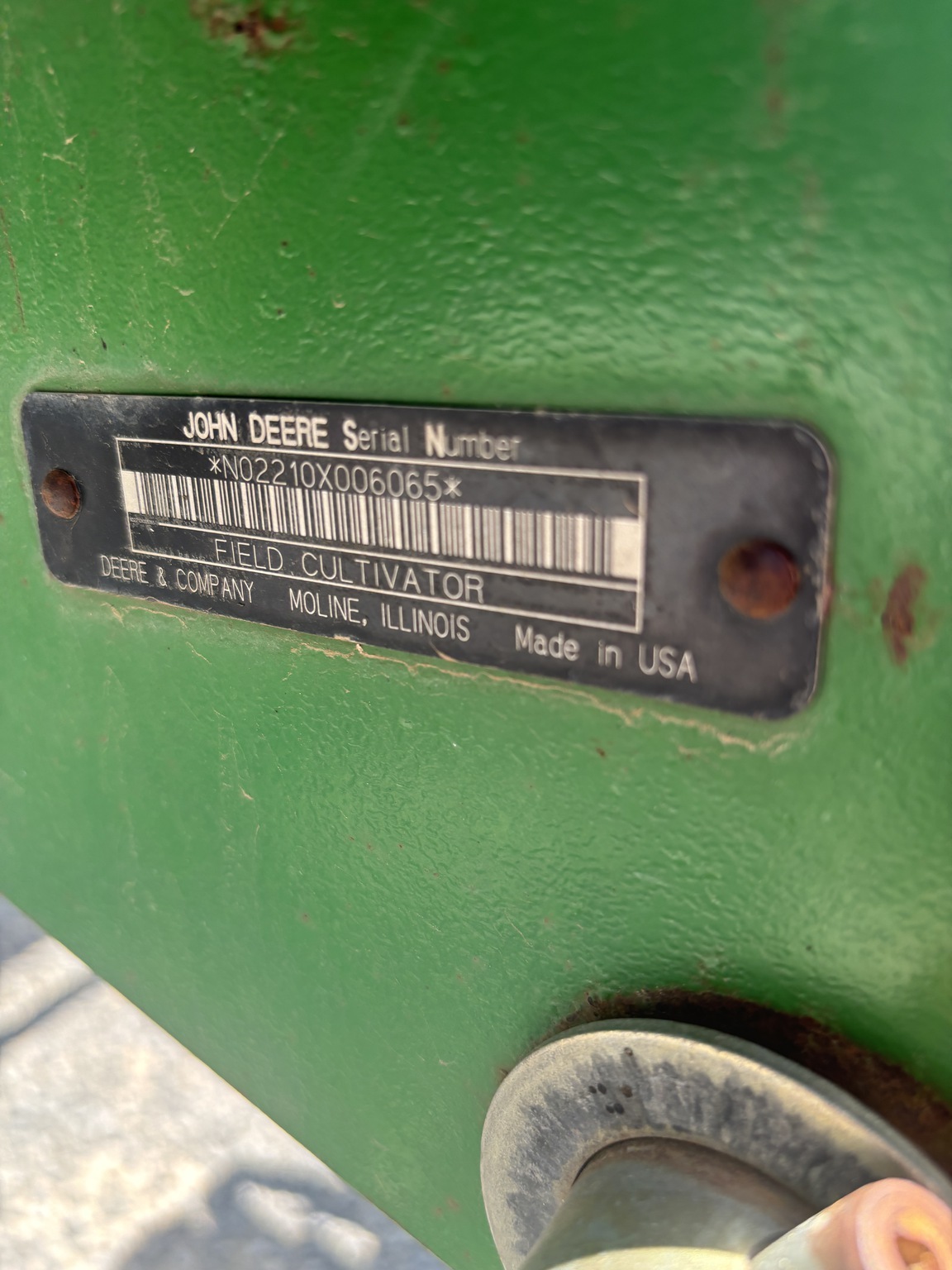 2007 John Deere 2210 Field Cultivator