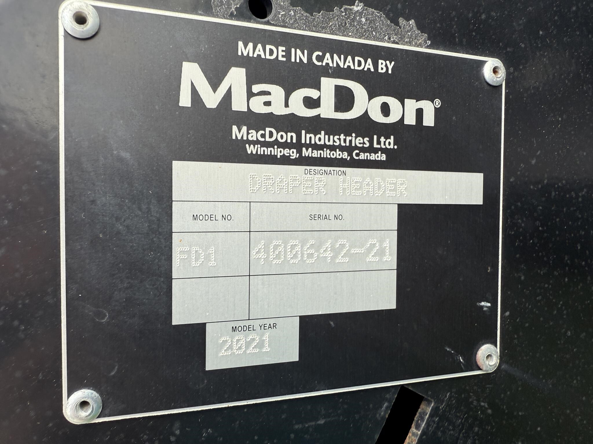 2021 MacDon FD140 Platform