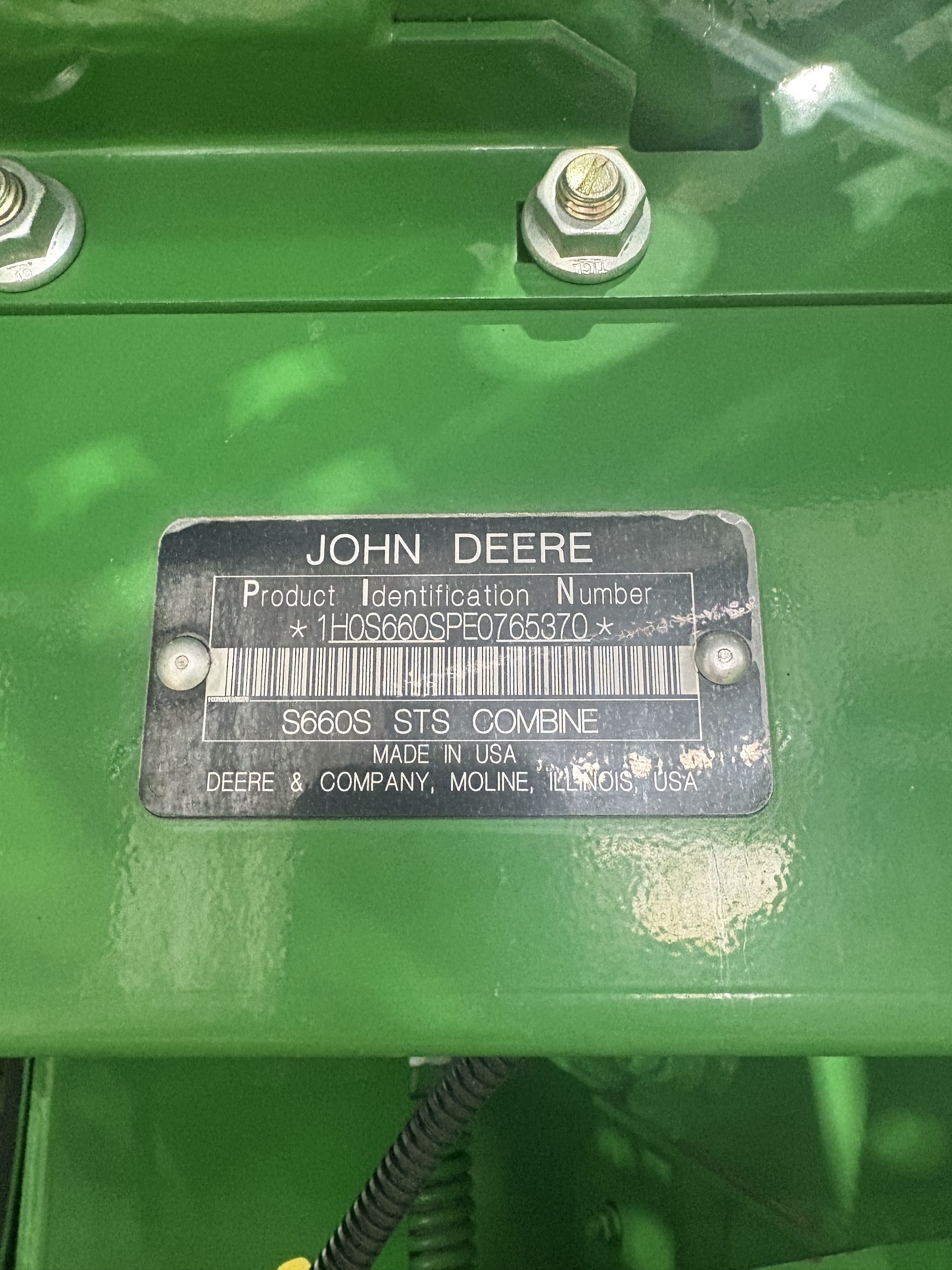 2014 John Deere S660 Combine
