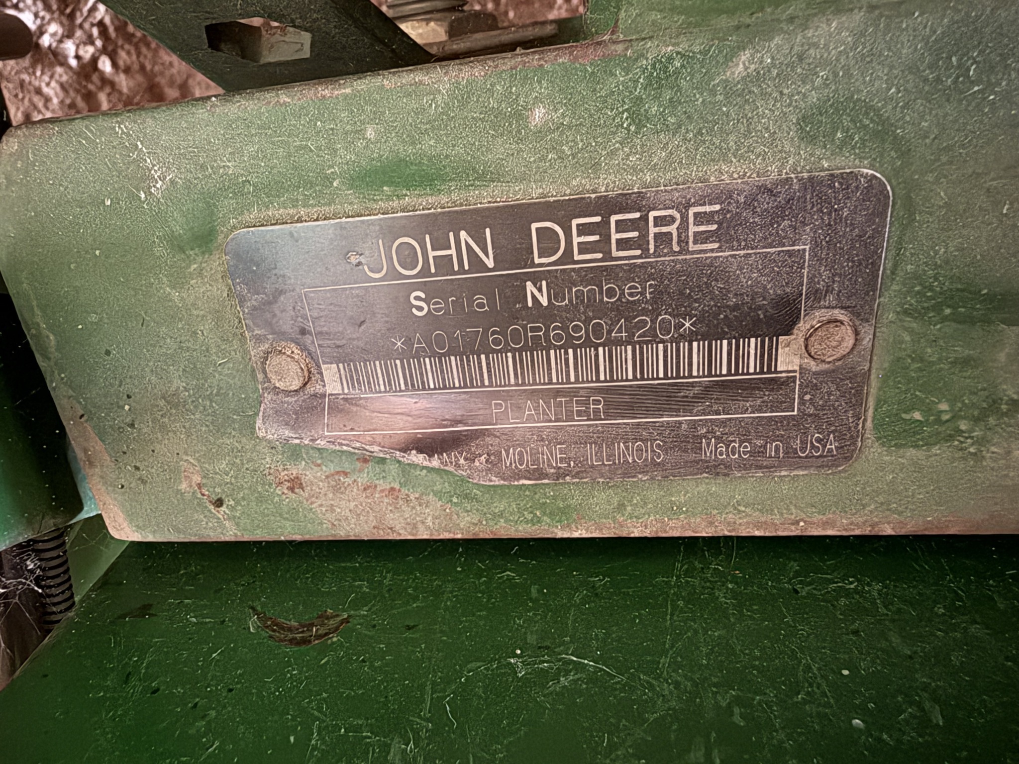 2001 John Deere 1760 Planter