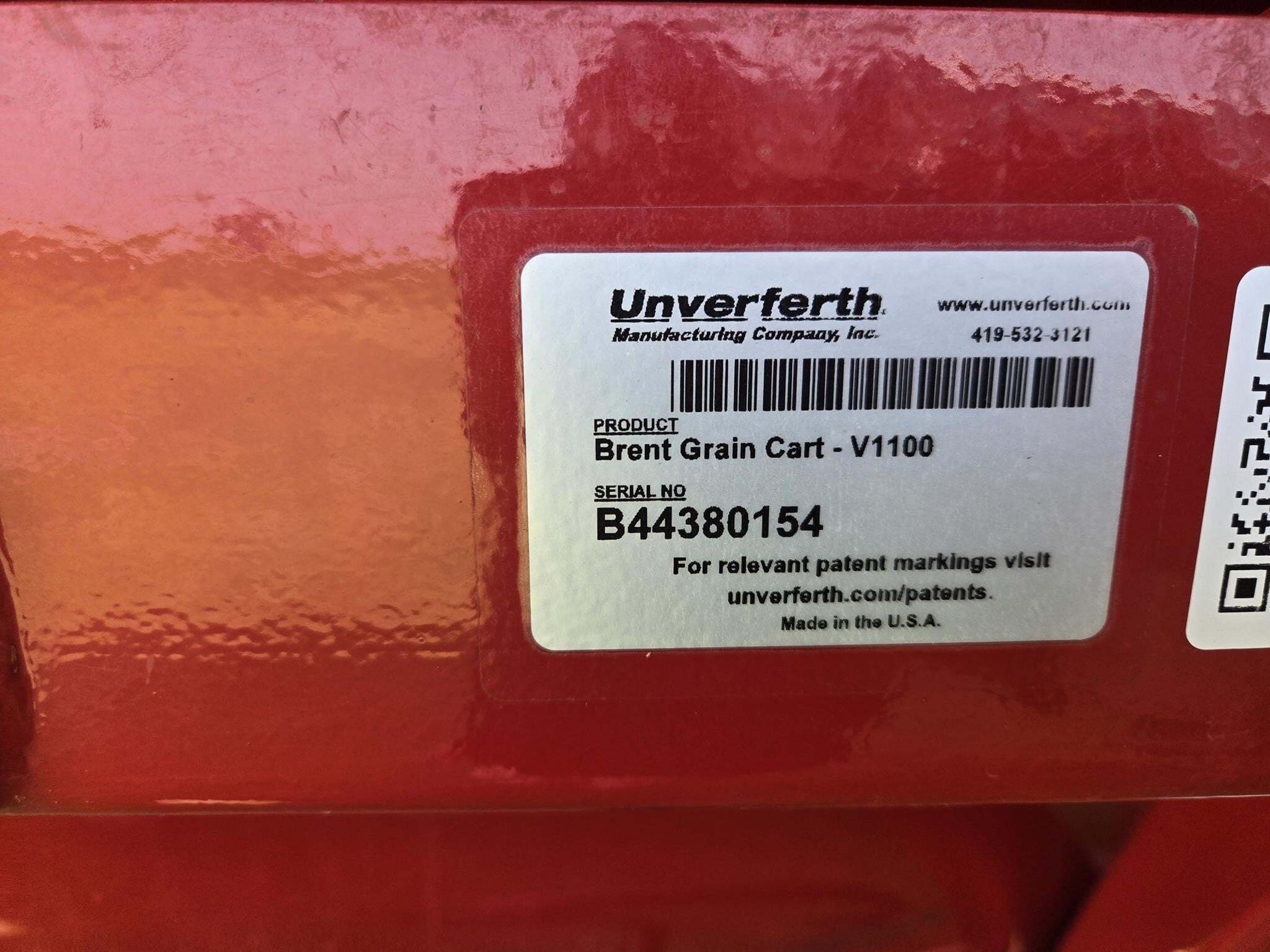 2024 Brent V1100 Grain Cart
