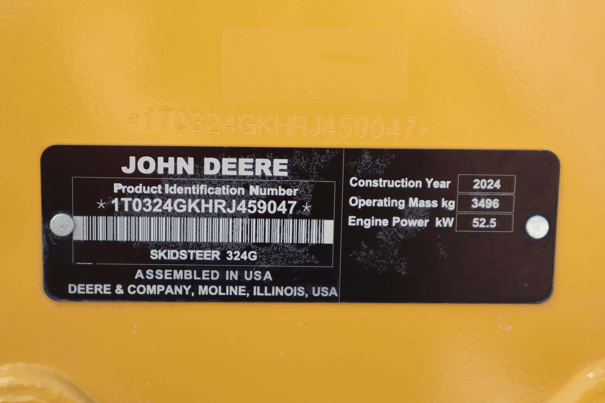 2024 Deere 324G Skid Steer