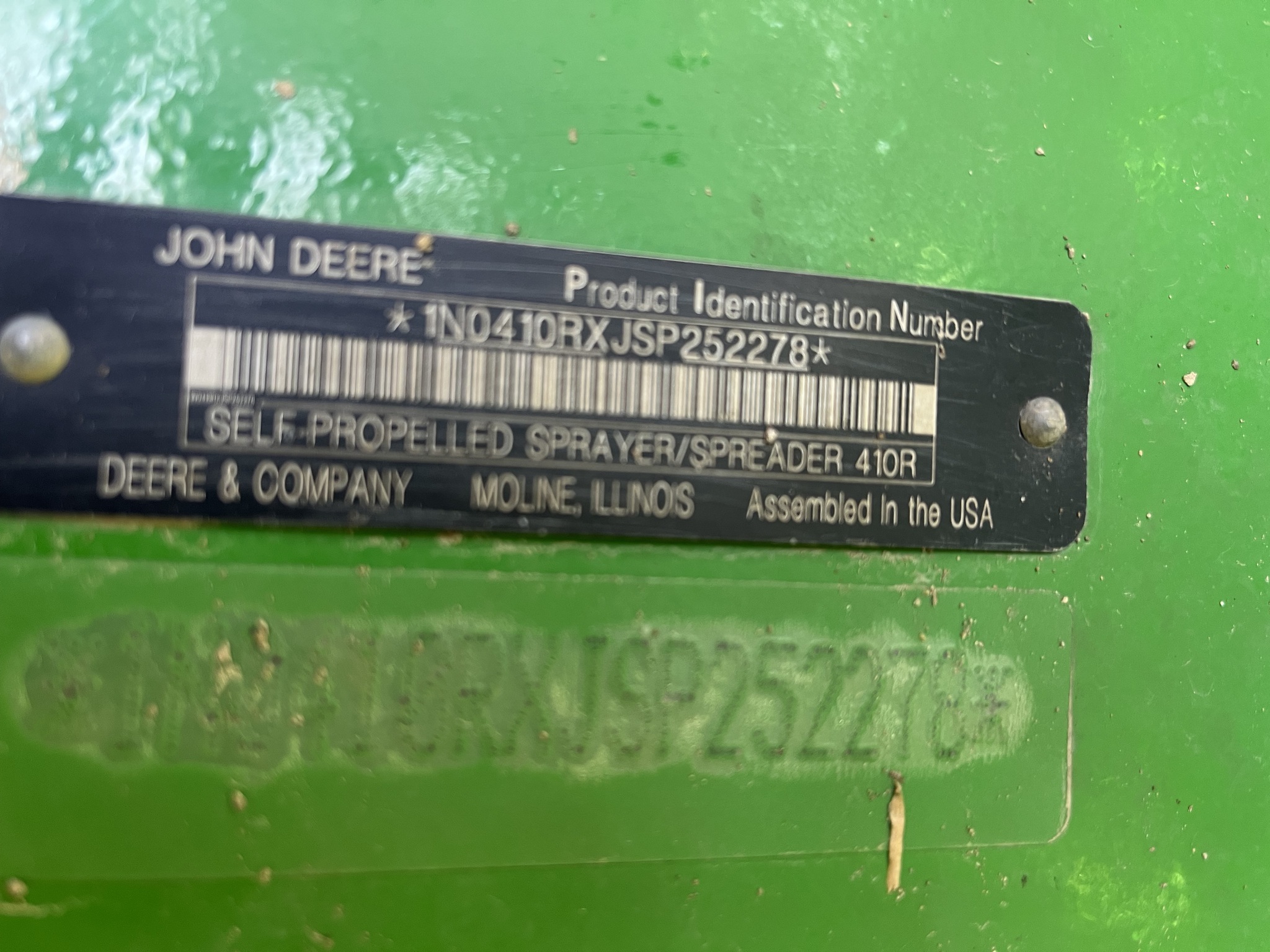 2025 John Deere 410R Self-Propelled Sprayer