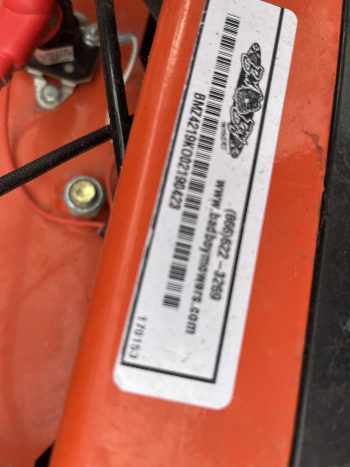 2017 Bad Boy 42 Lawn Mower