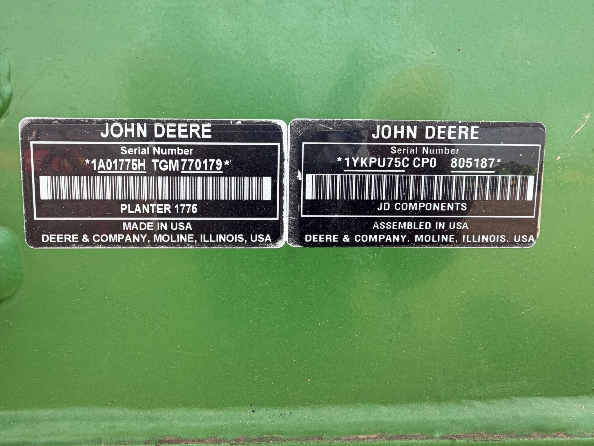 2017 John Deere 1775NT Planter