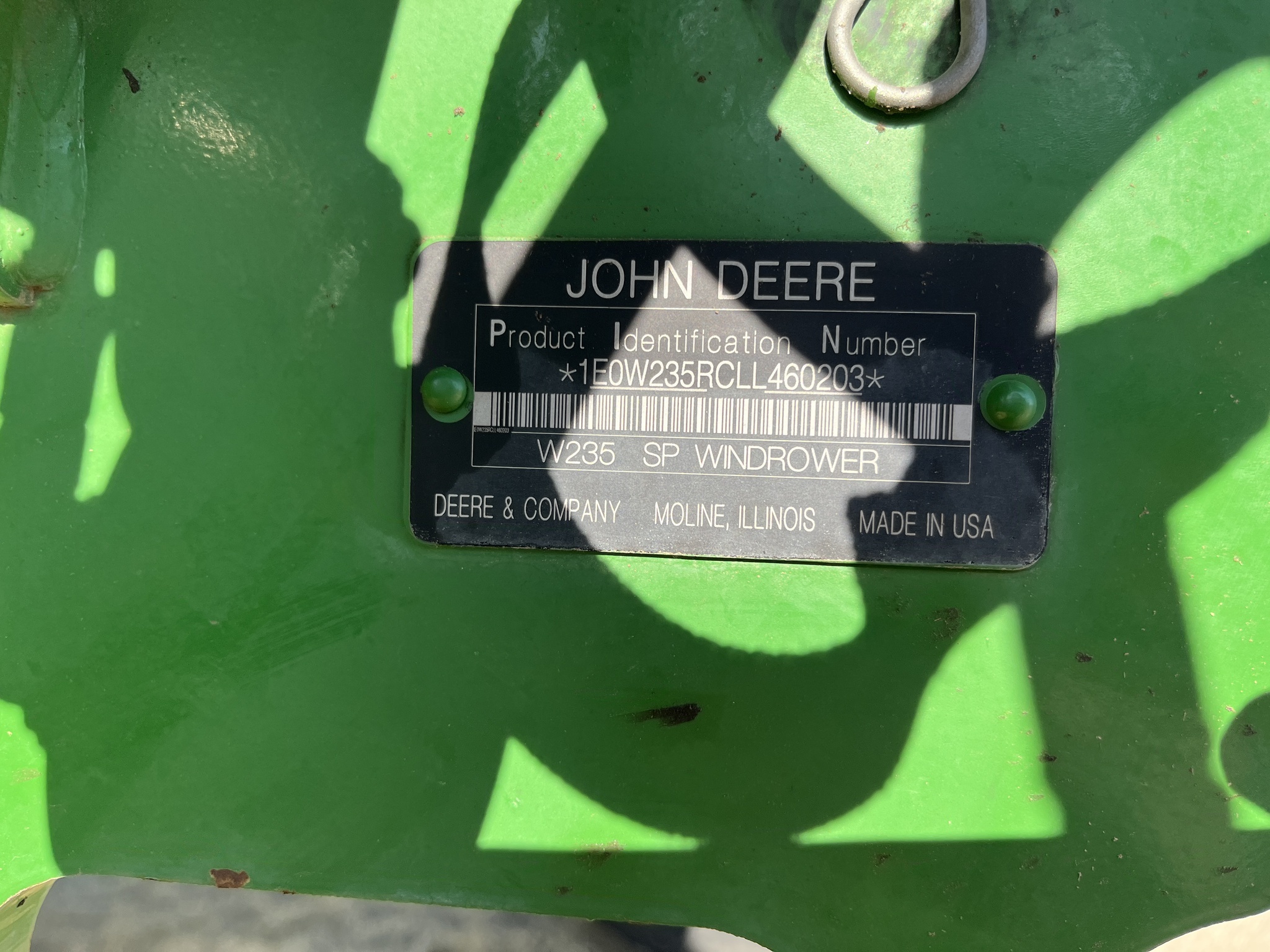 2020 John Deere W235 Self-Propelled Windrowers and Swather