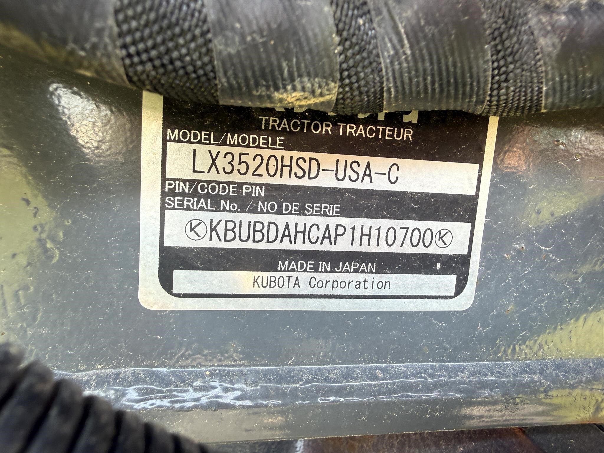 2024 Kubota LX3520HSDC Tractor