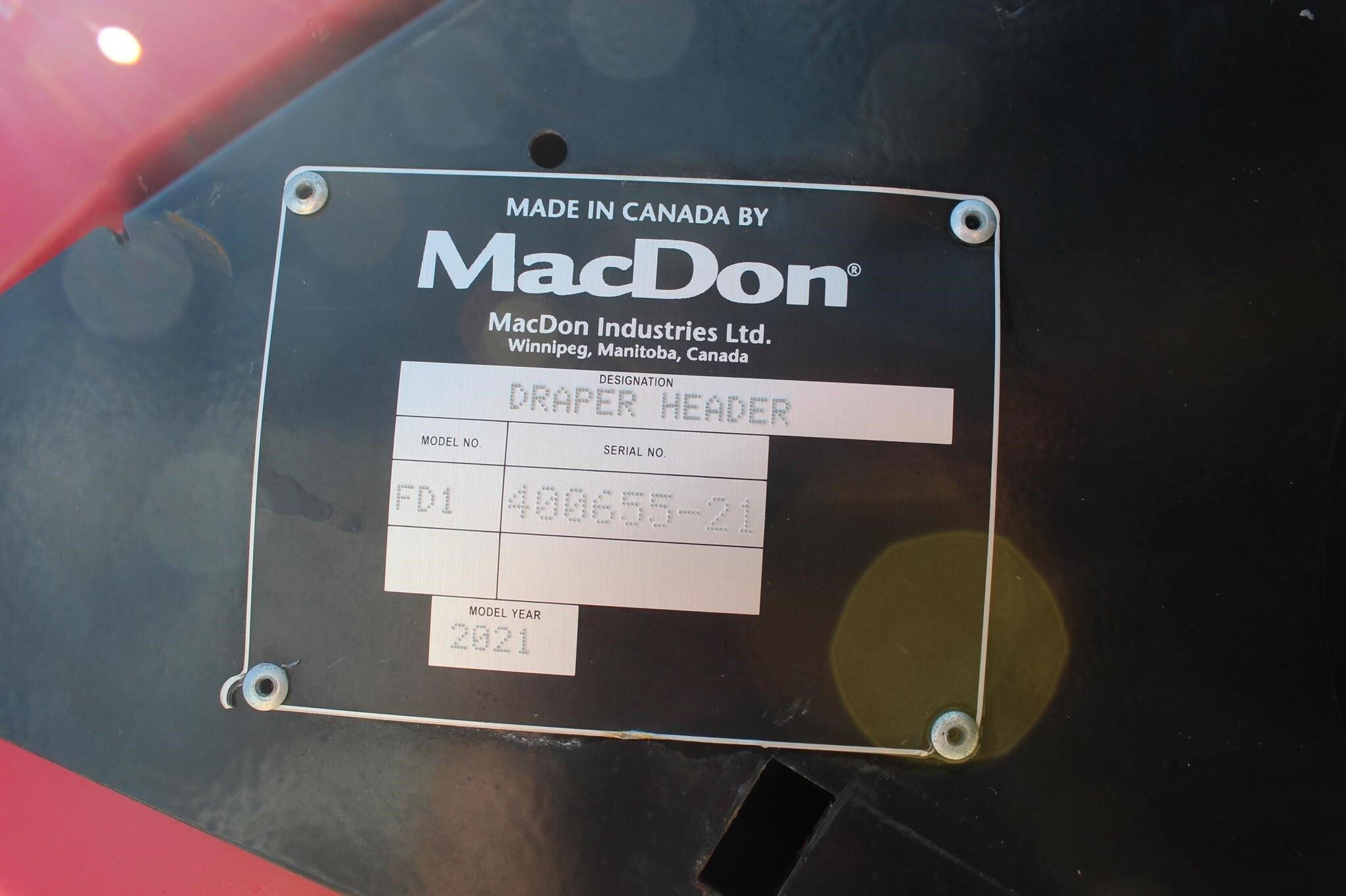 2021 MacDon FD140 Platform