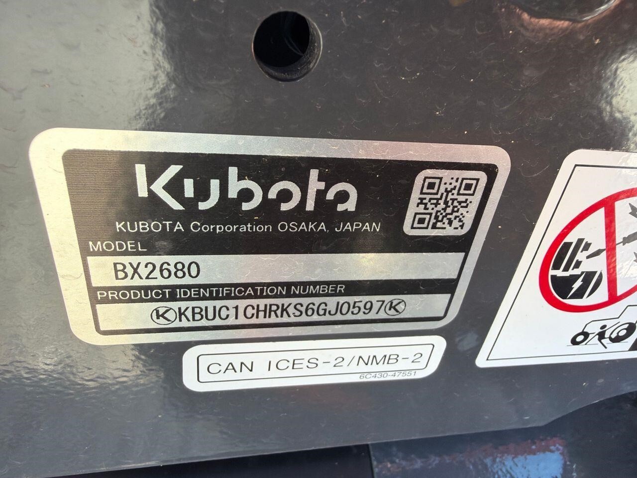 2026 Kubota BX2680 Tractor