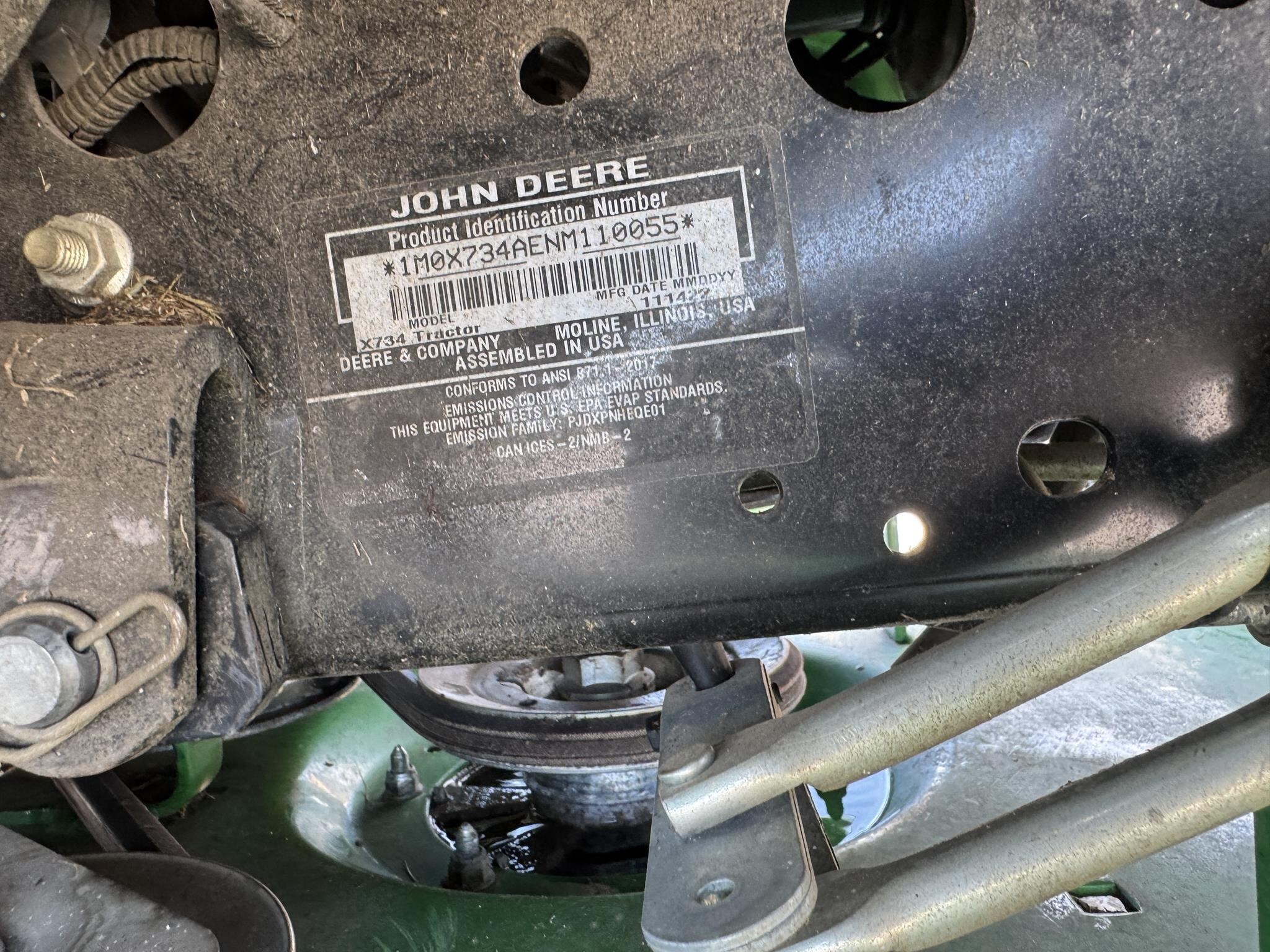 2023 John Deere X734 Lawn Mower