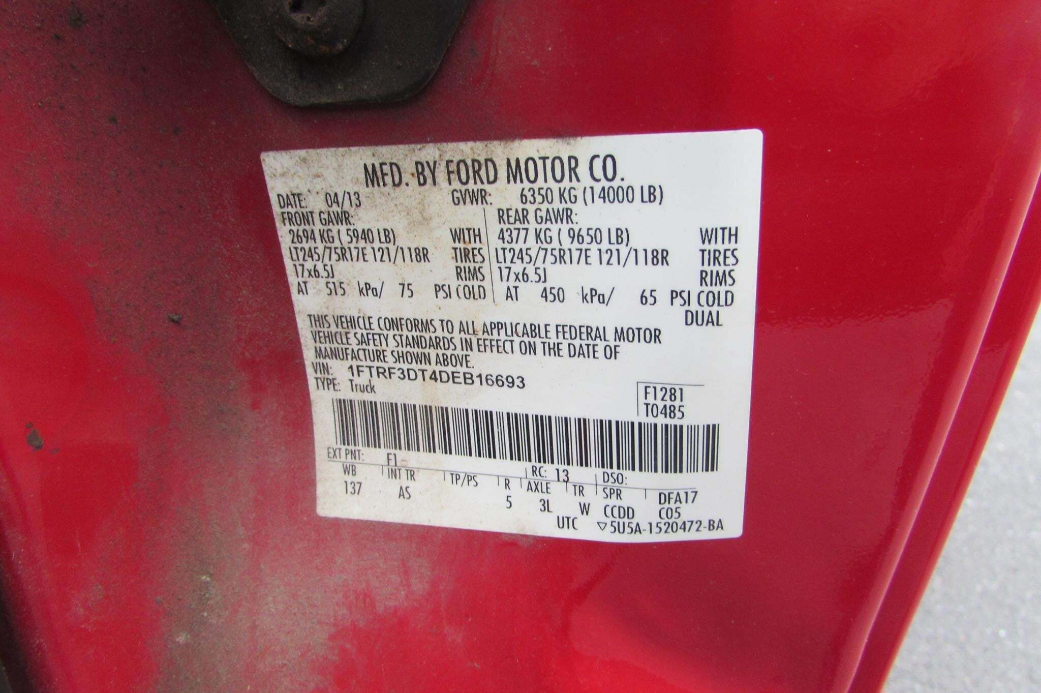 2013 Ford F350 Pickup