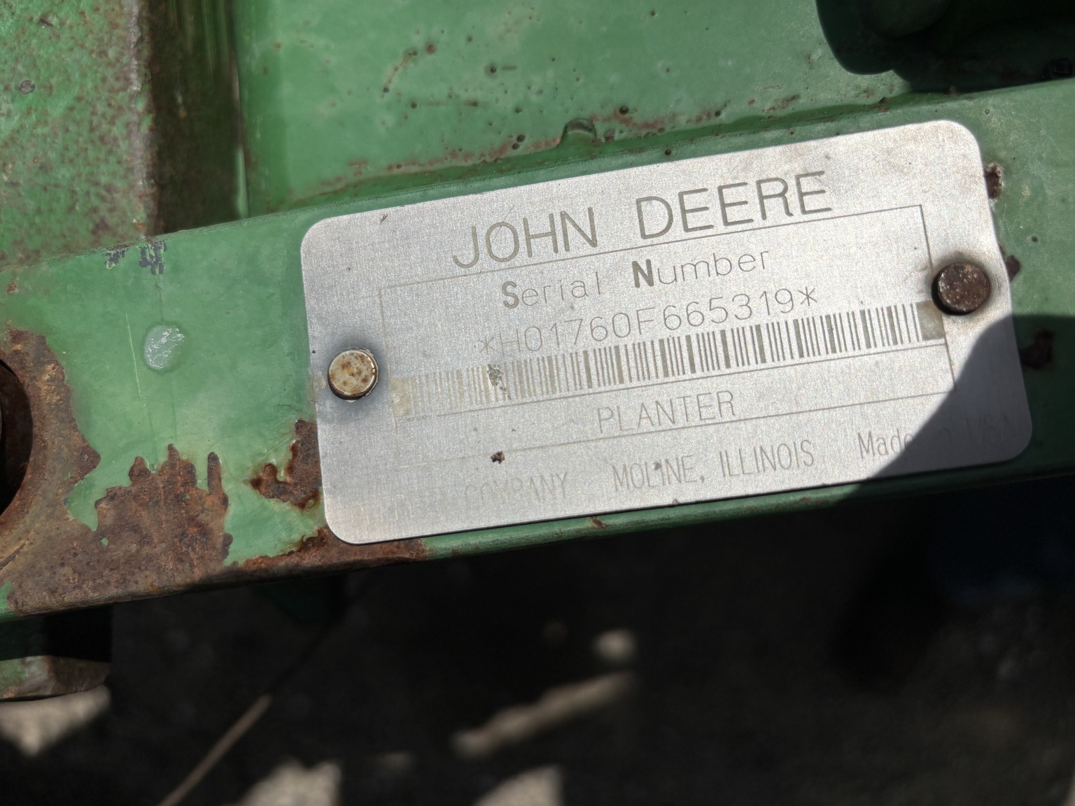 1996 John Deere 1760 Planter