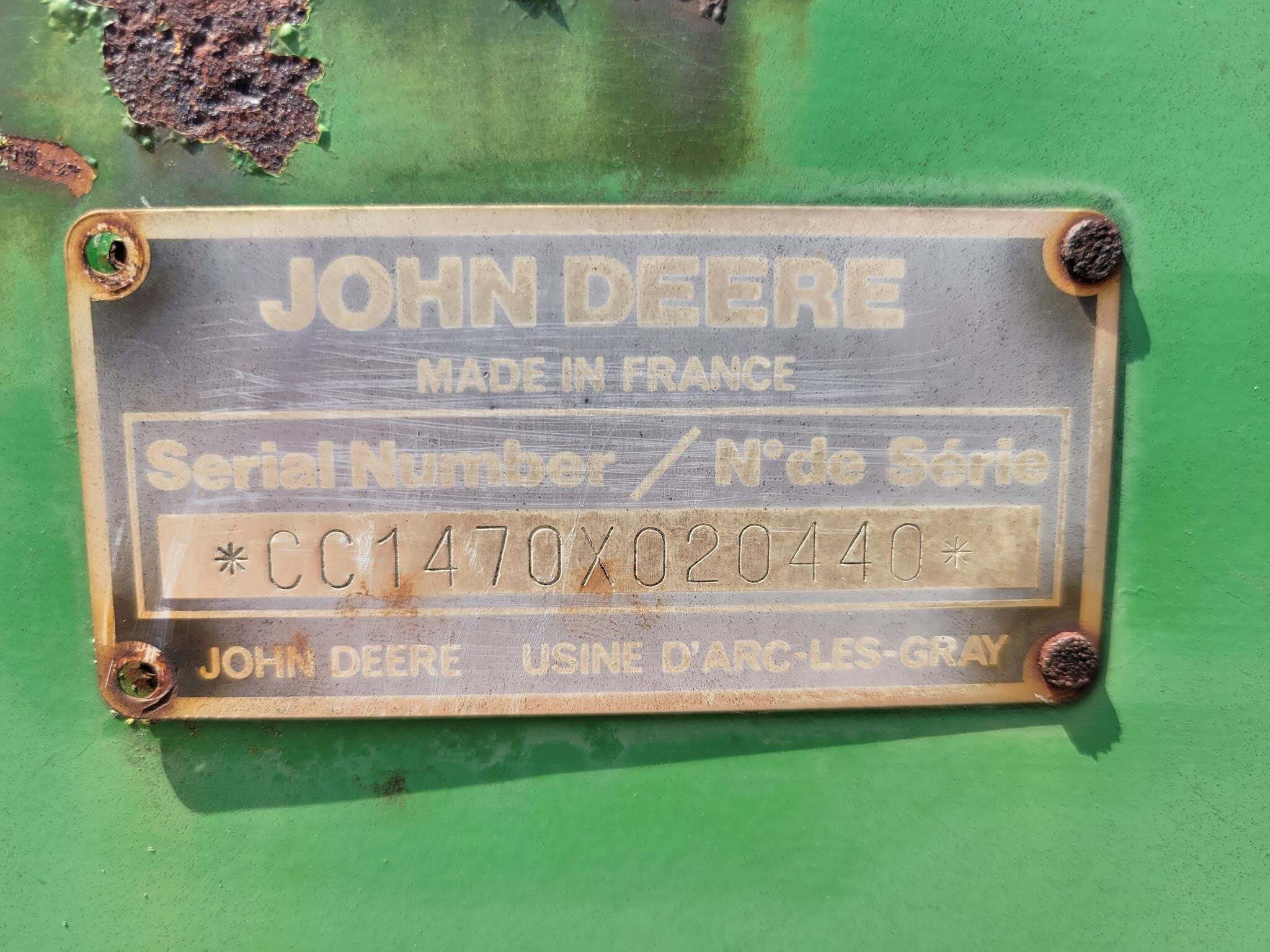 1992 John Deere 1470 Mower Conditioner