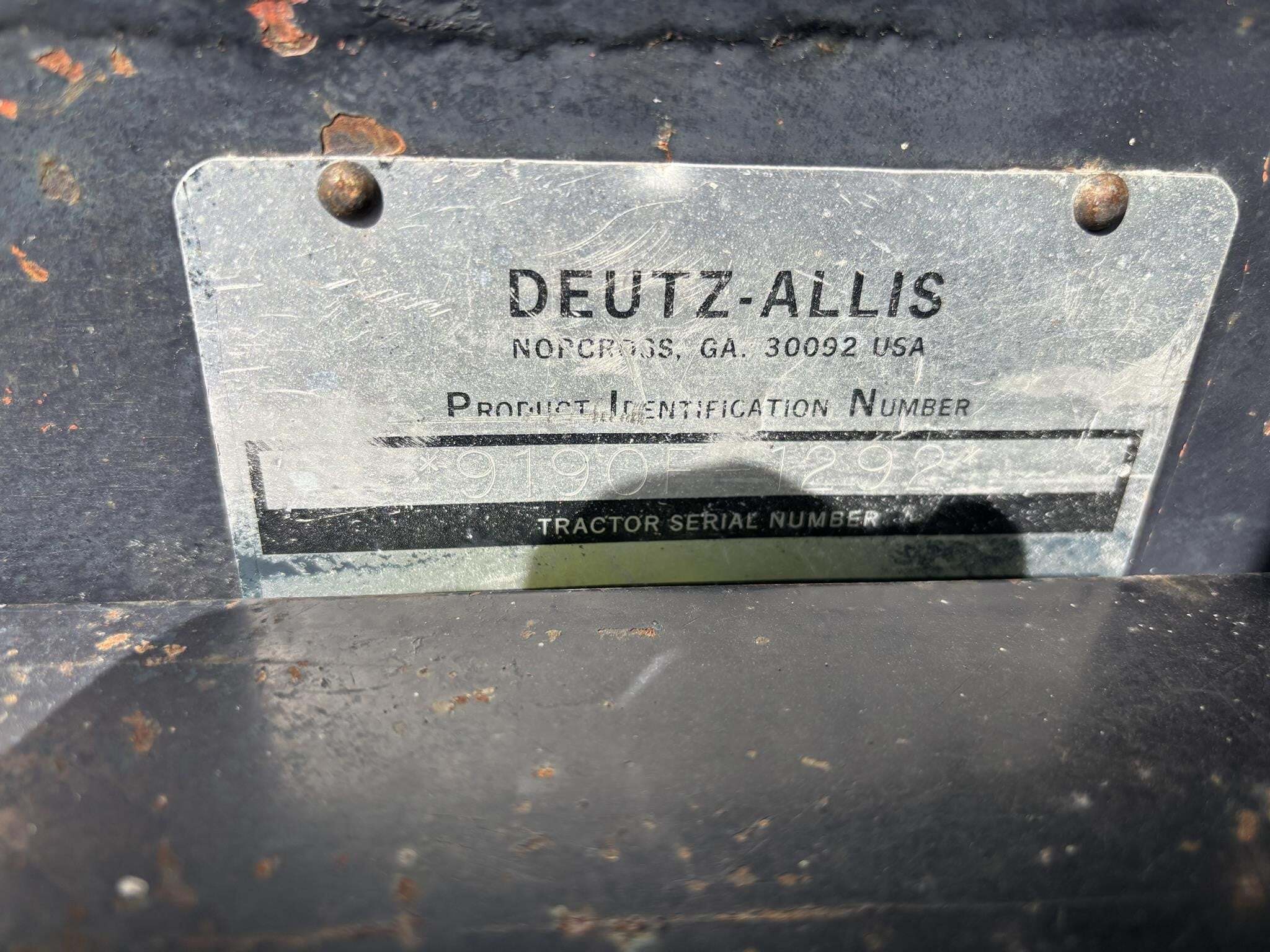 1992 Deutz-Allis 9190 Tractor