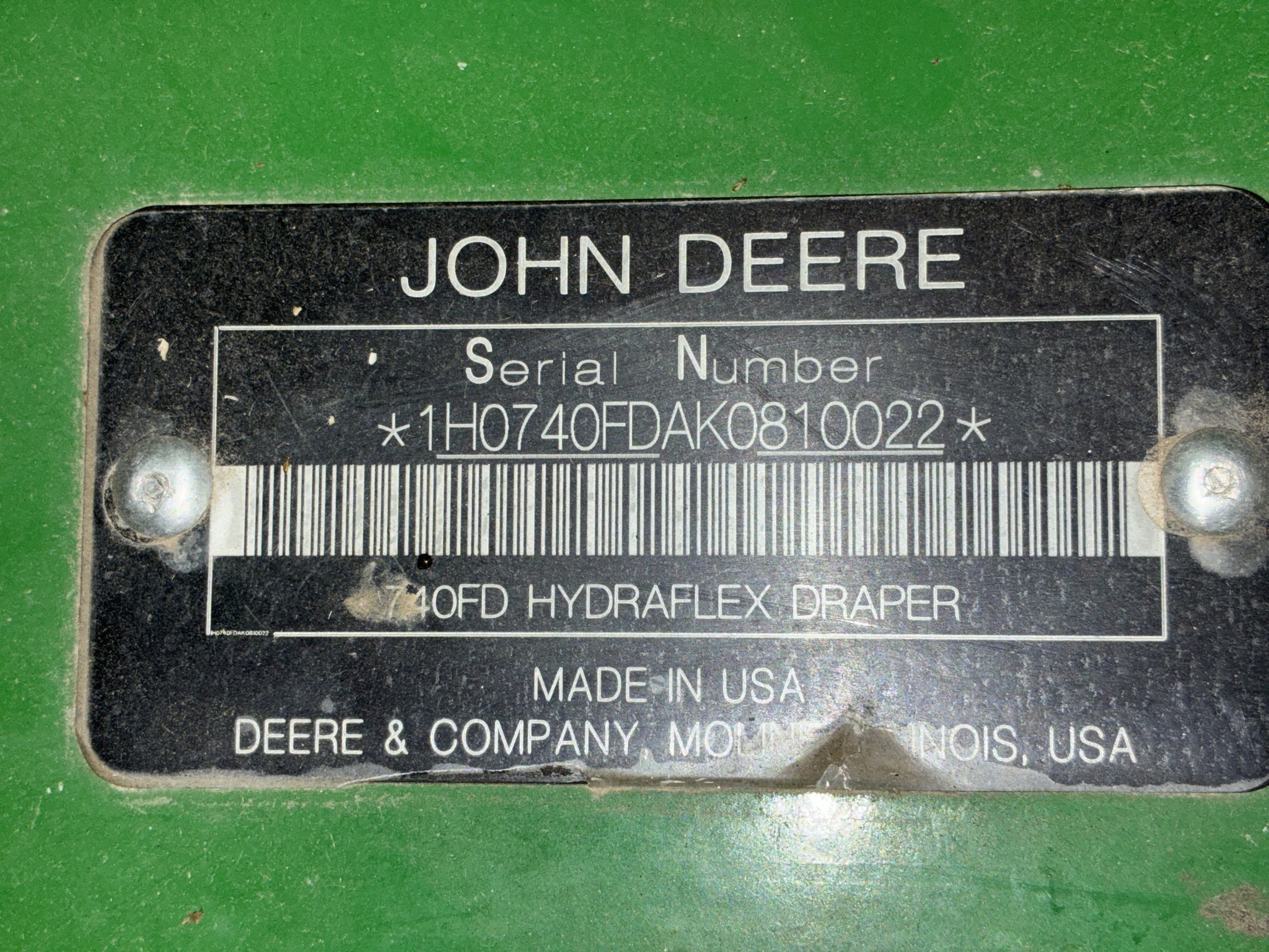 2020 John Deere 740FD Platform