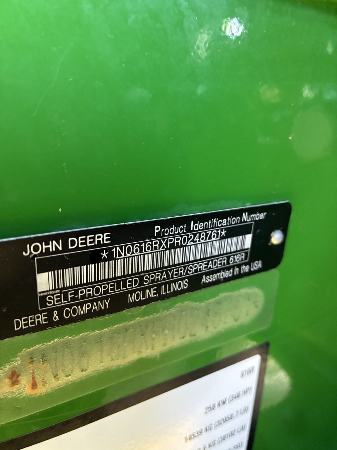 2024 John Deere 616R Self-Propelled Sprayer