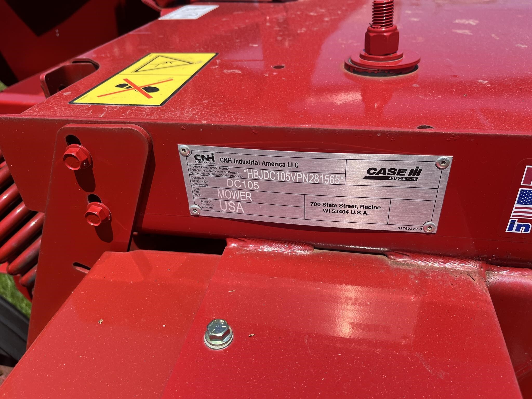 2024 Case IH DC105 Mower Conditioner