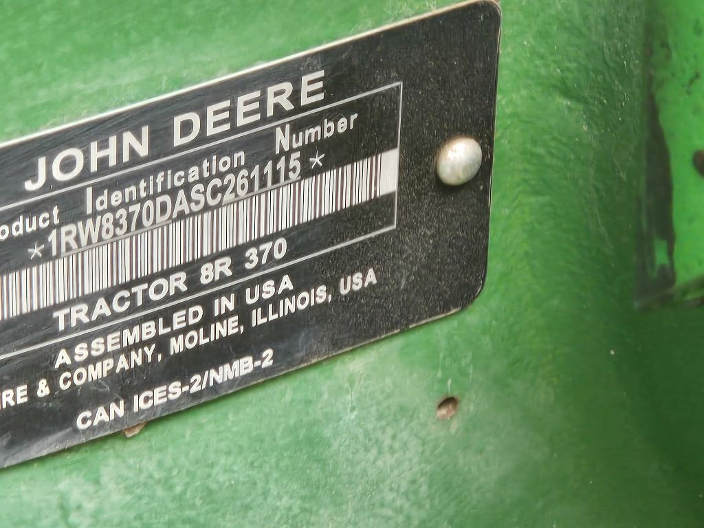 2025 John Deere 8R 370 Tractor