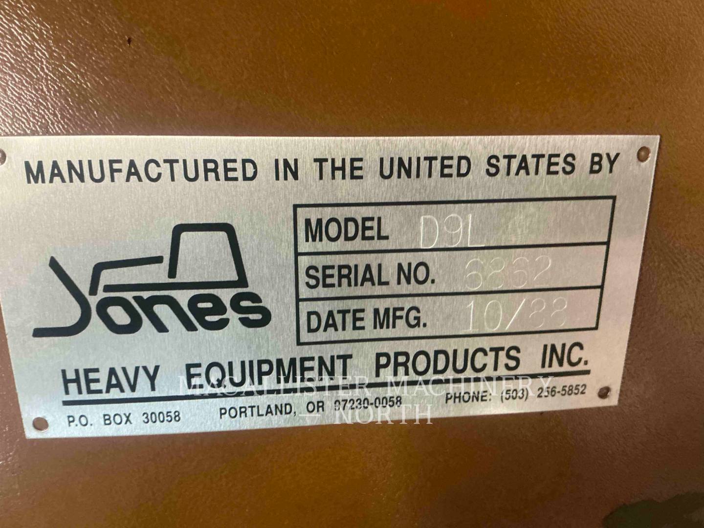 1982 Caterpillar D9L Dozer