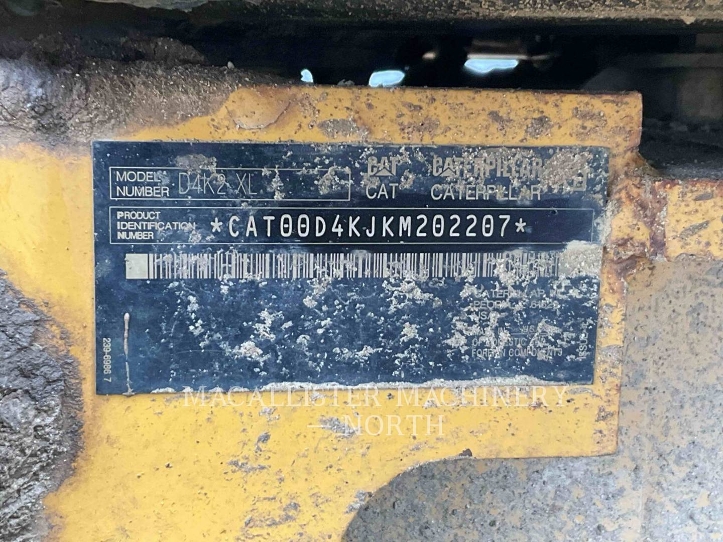 2016 Caterpillar D4K2XL Dozer