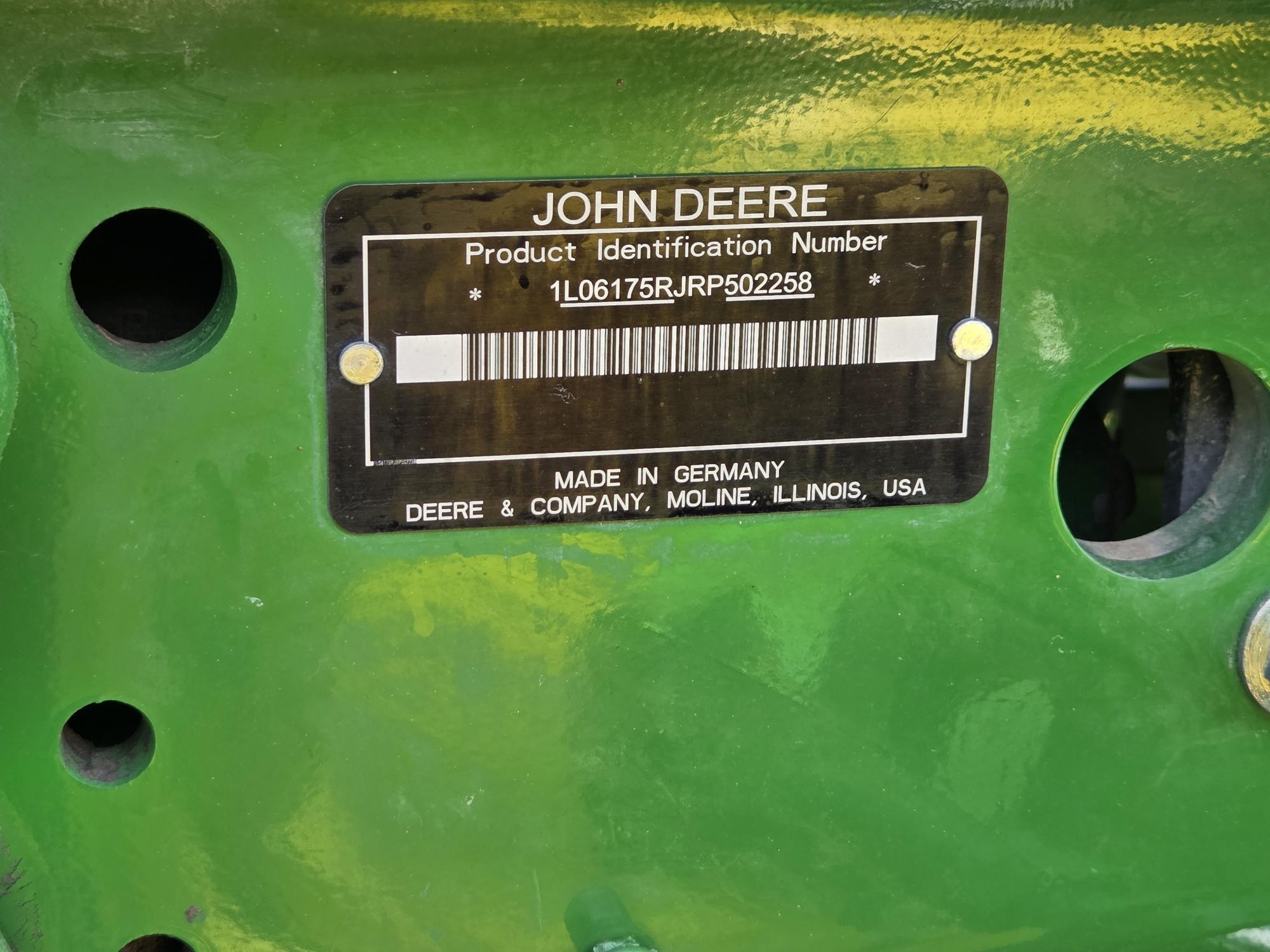 2025 John Deere 6R 175 Tractor