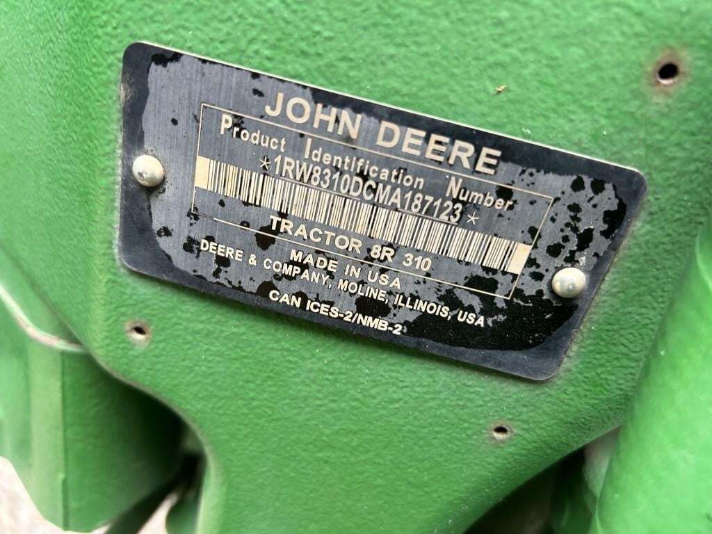 2021 John Deere 8R 310 Tractor