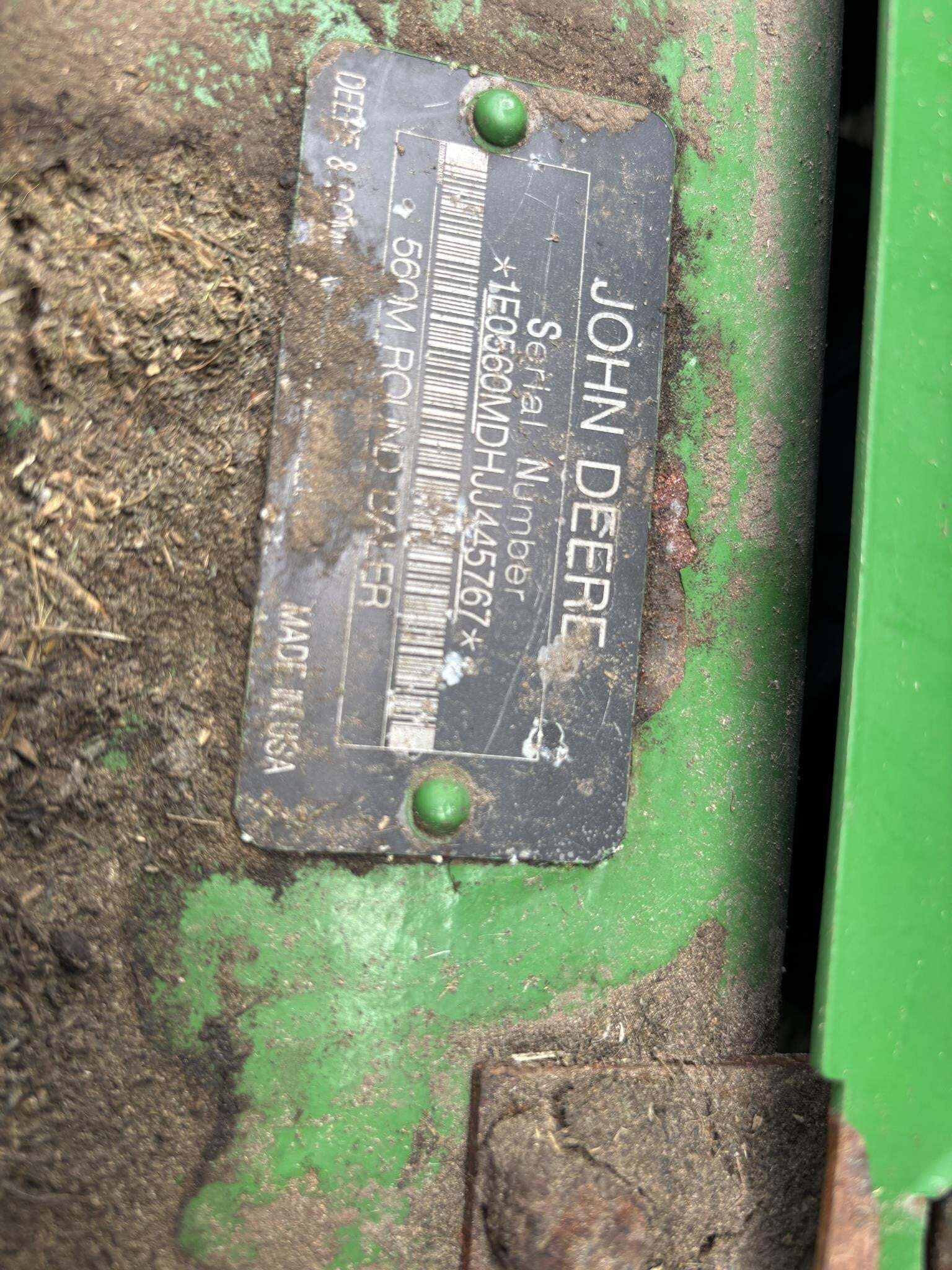 2018 John Deere 560M Round Baler